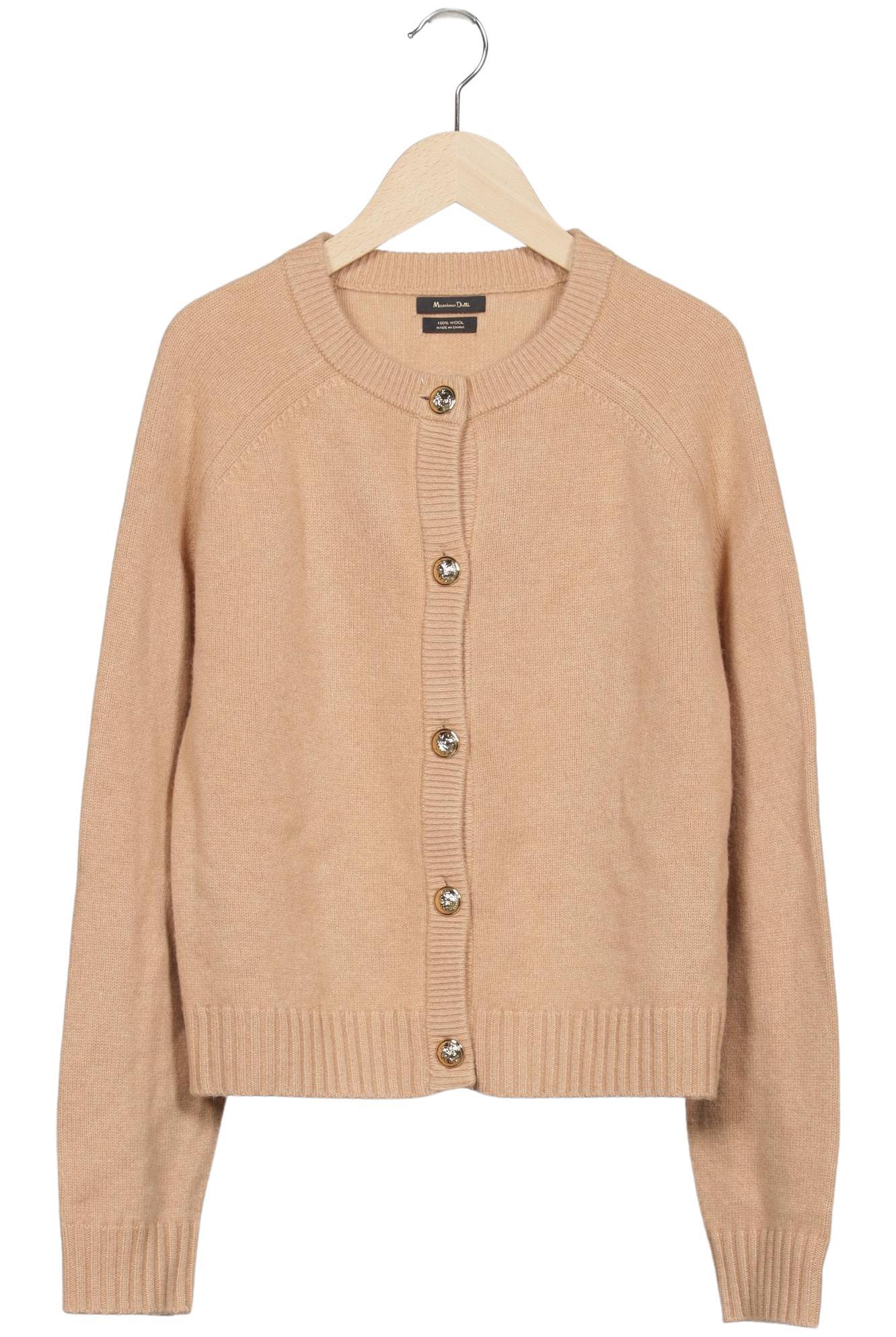 

Massimo Dutti Damen Strickjacke, beige, Gr. 38