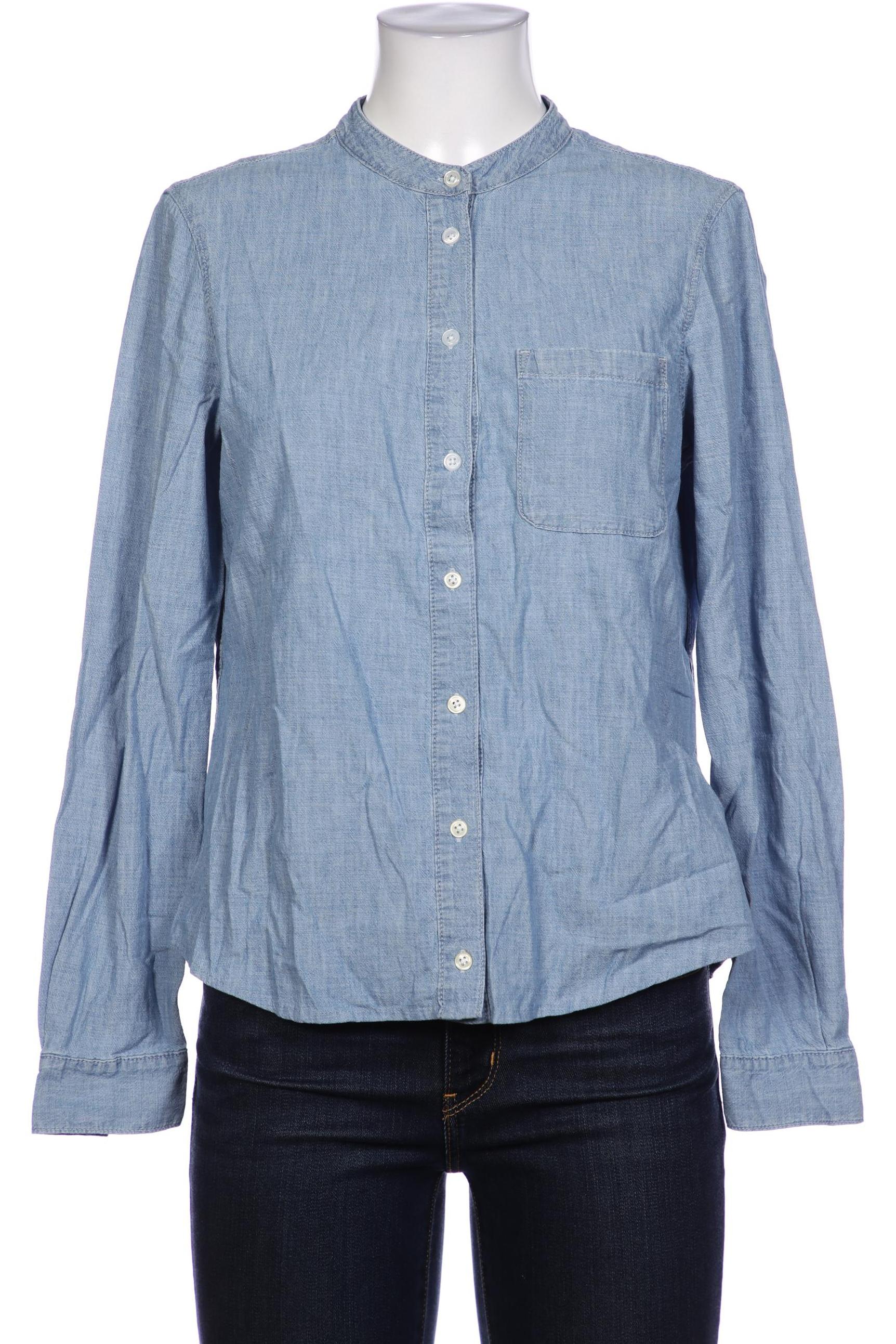 

Massimo Dutti Damen Bluse, blau, Gr. 38