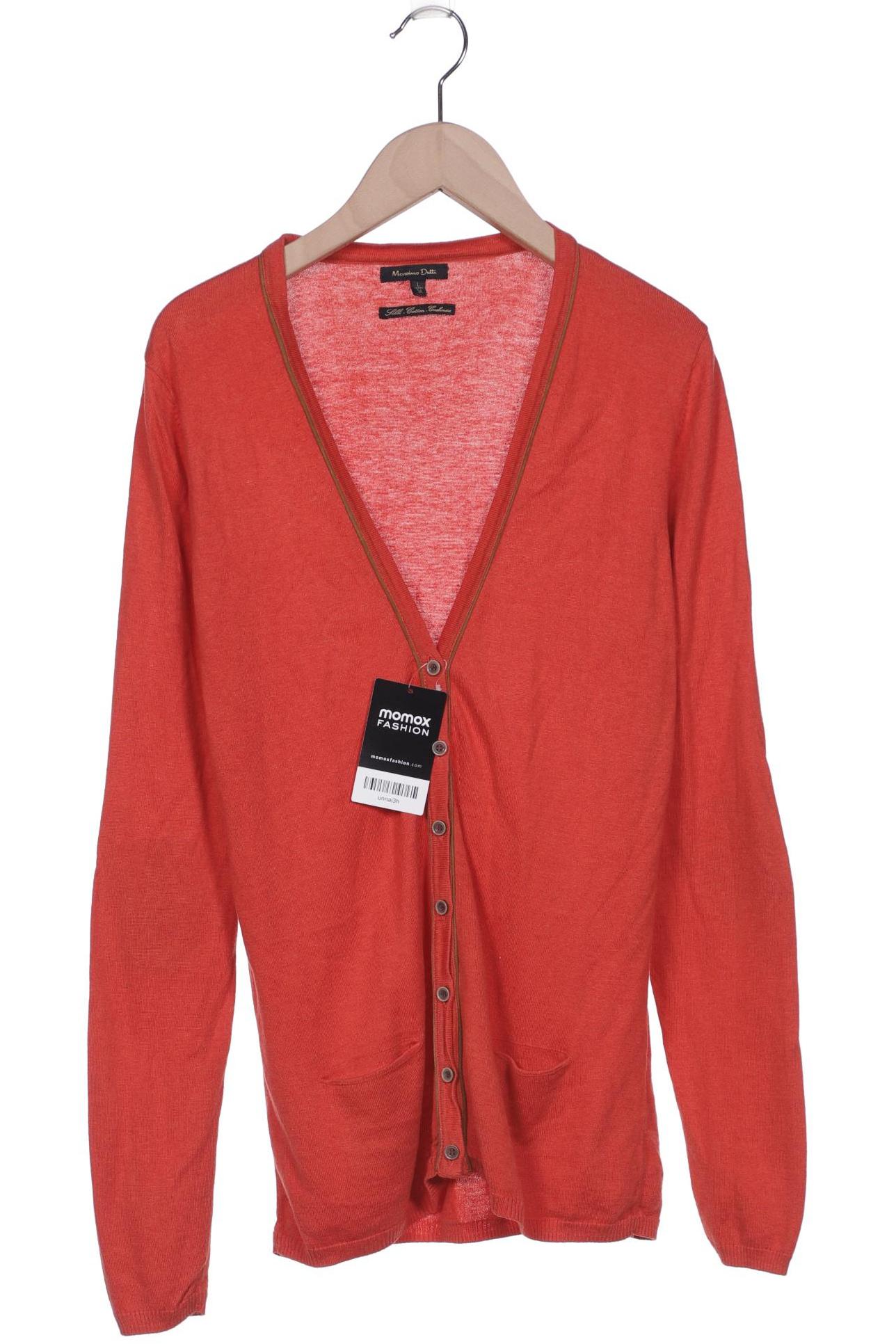 

Massimo Dutti Damen Strickjacke, orange, Gr. 42