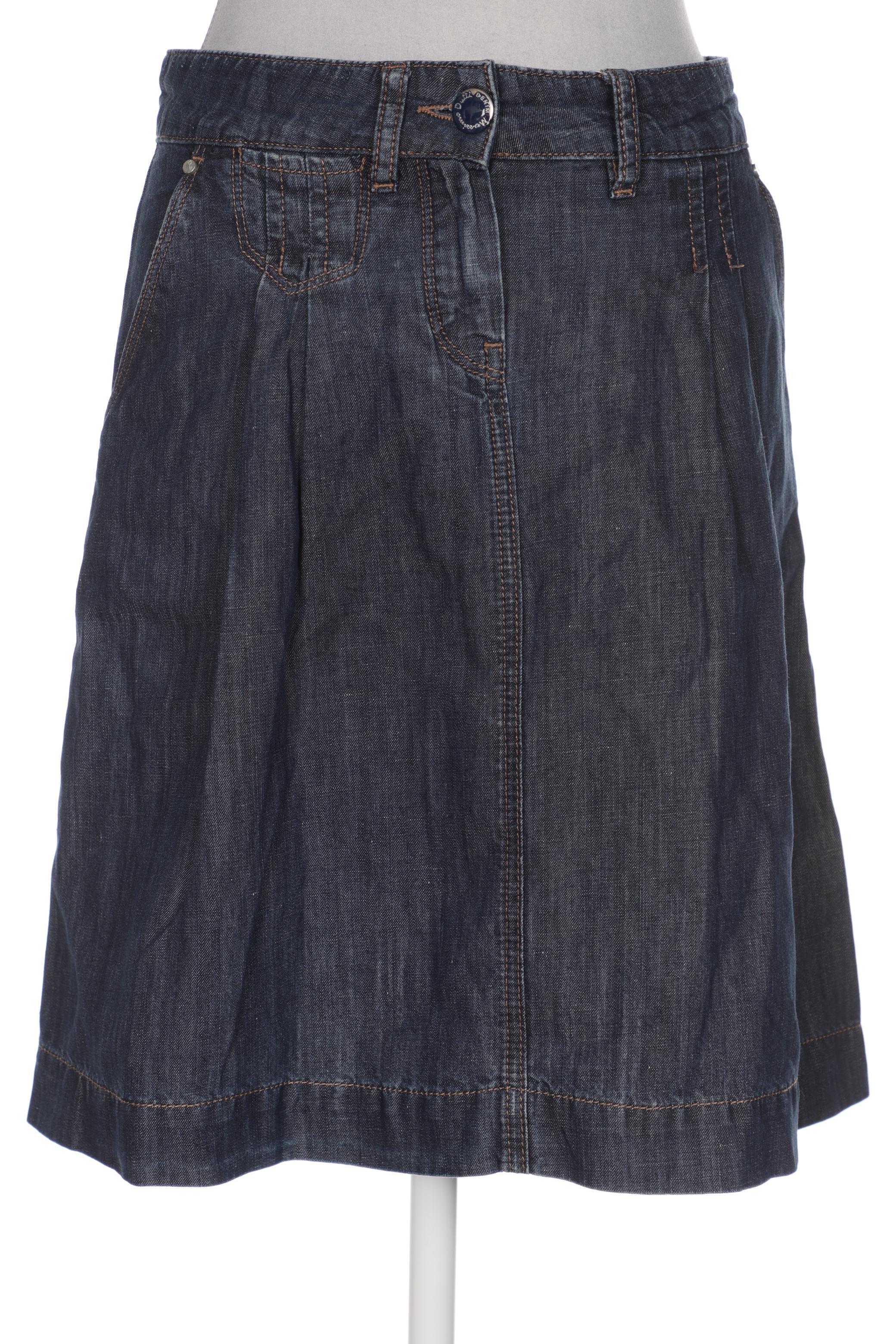 

Massimo Dutti Damen Rock, marineblau, Gr. 31