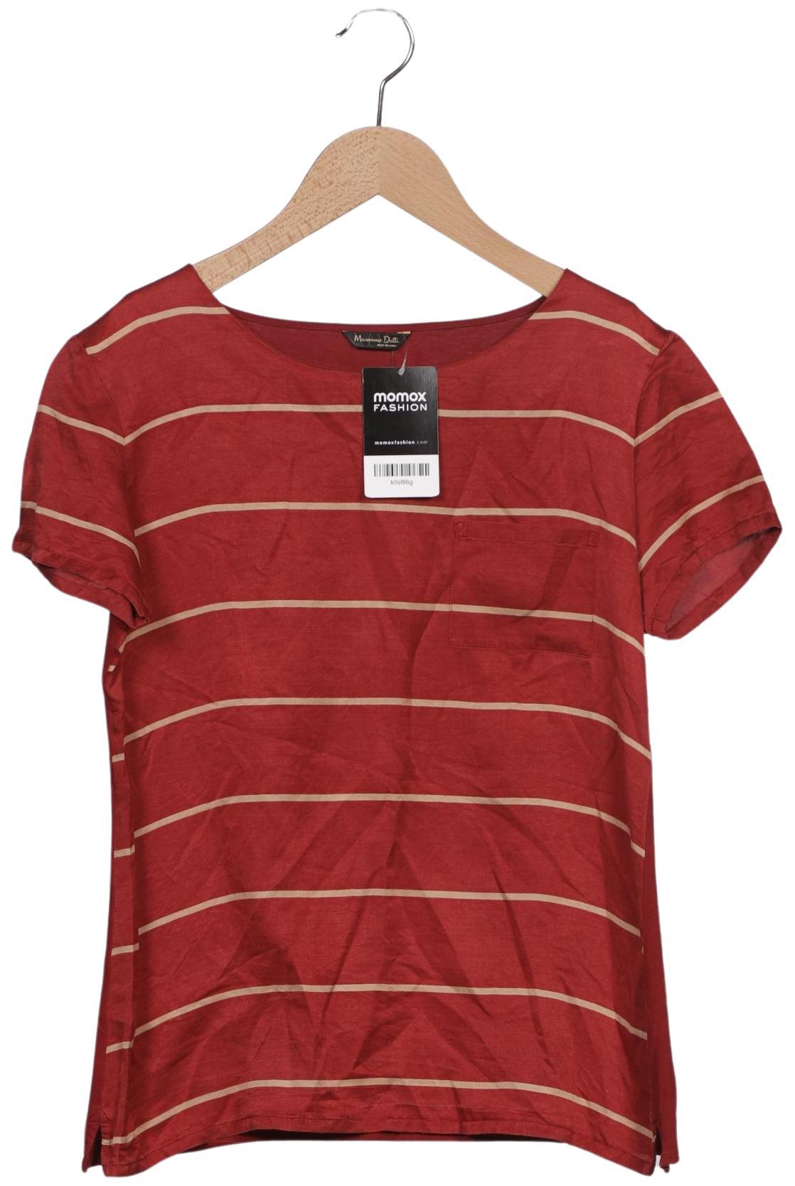 

Massimo Dutti Damen T-Shirt, bordeaux, Gr. 38