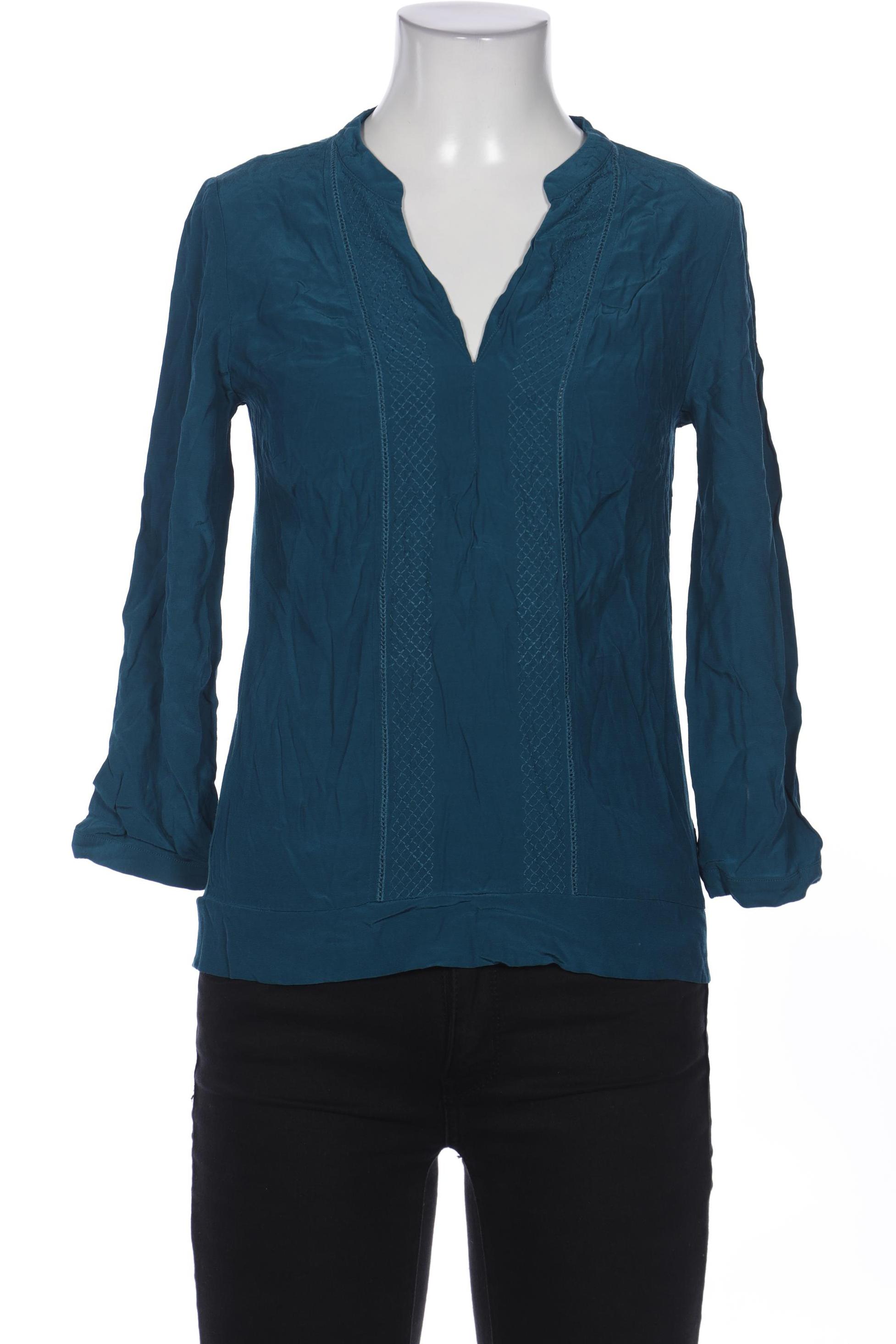 

Massimo Dutti Damen Bluse, blau, Gr. 34