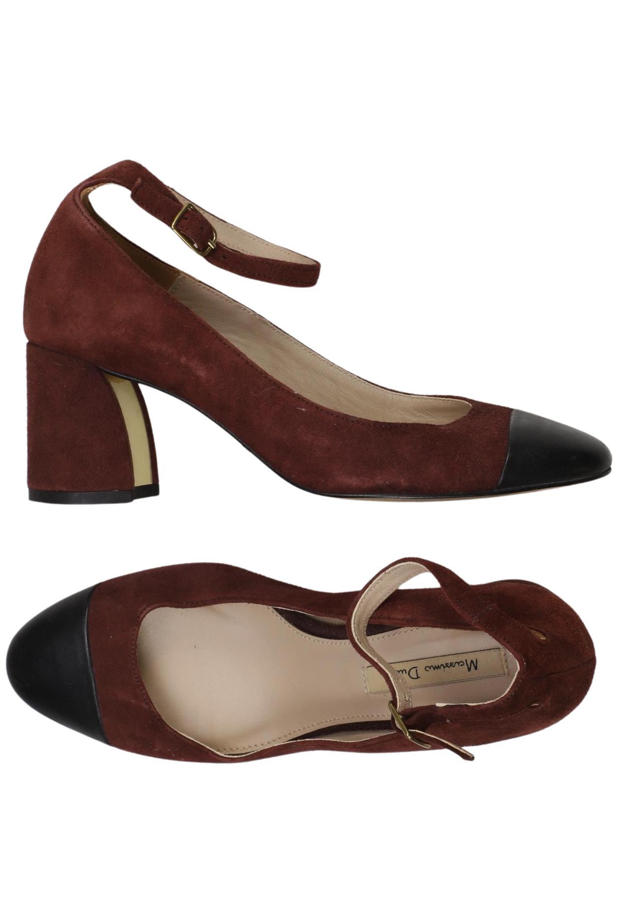 

Massimo Dutti Damen Pumps, bordeaux, Gr. 35