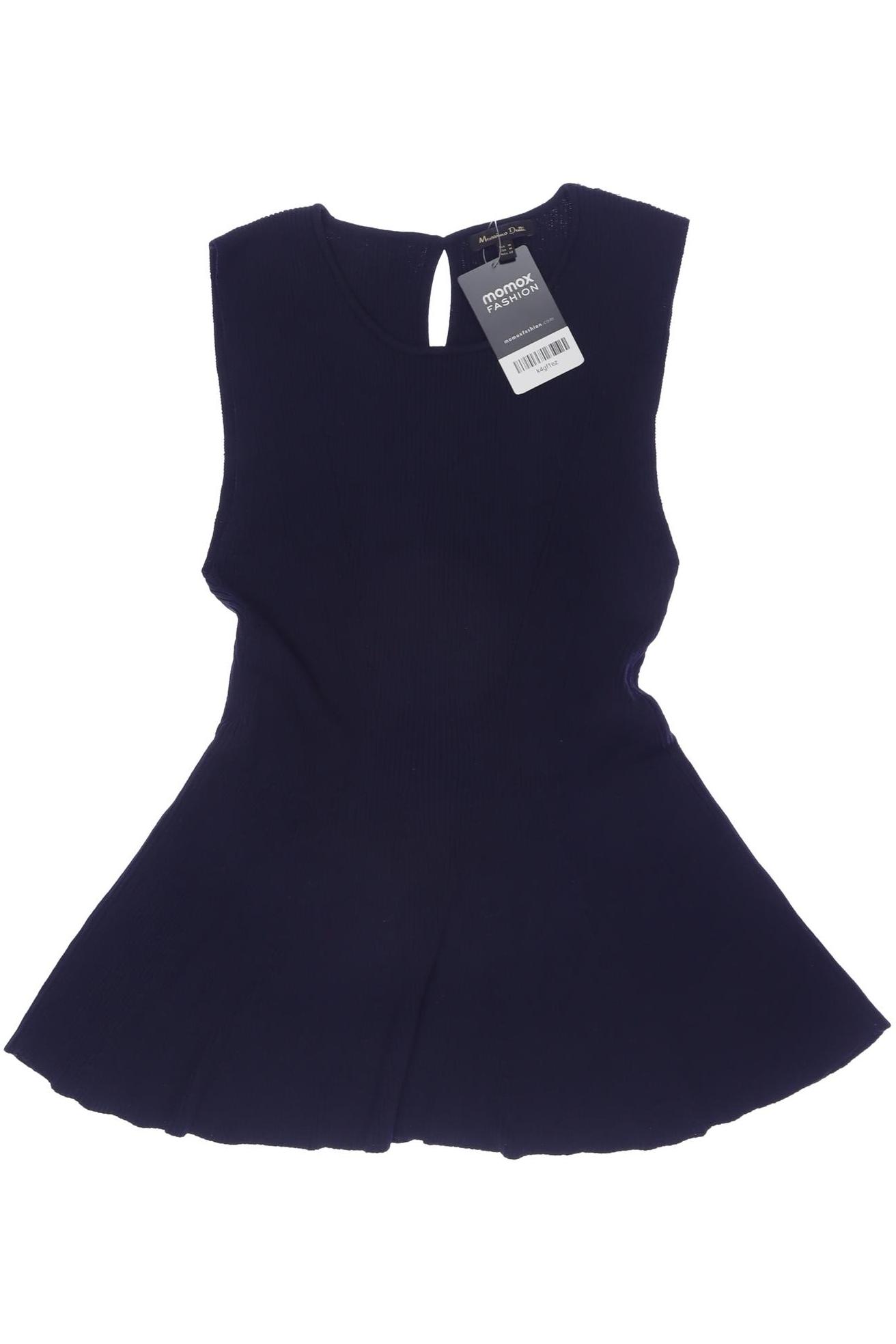 

Massimo Dutti Damen Top, marineblau, Gr. 38