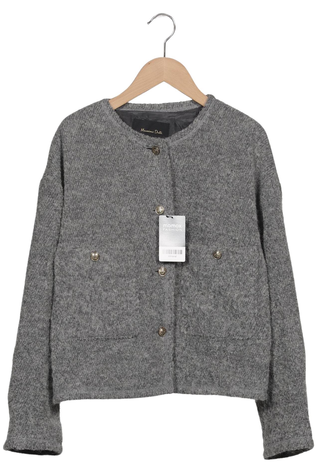 

Massimo Dutti Damen Strickjacke, grau, Gr. 36