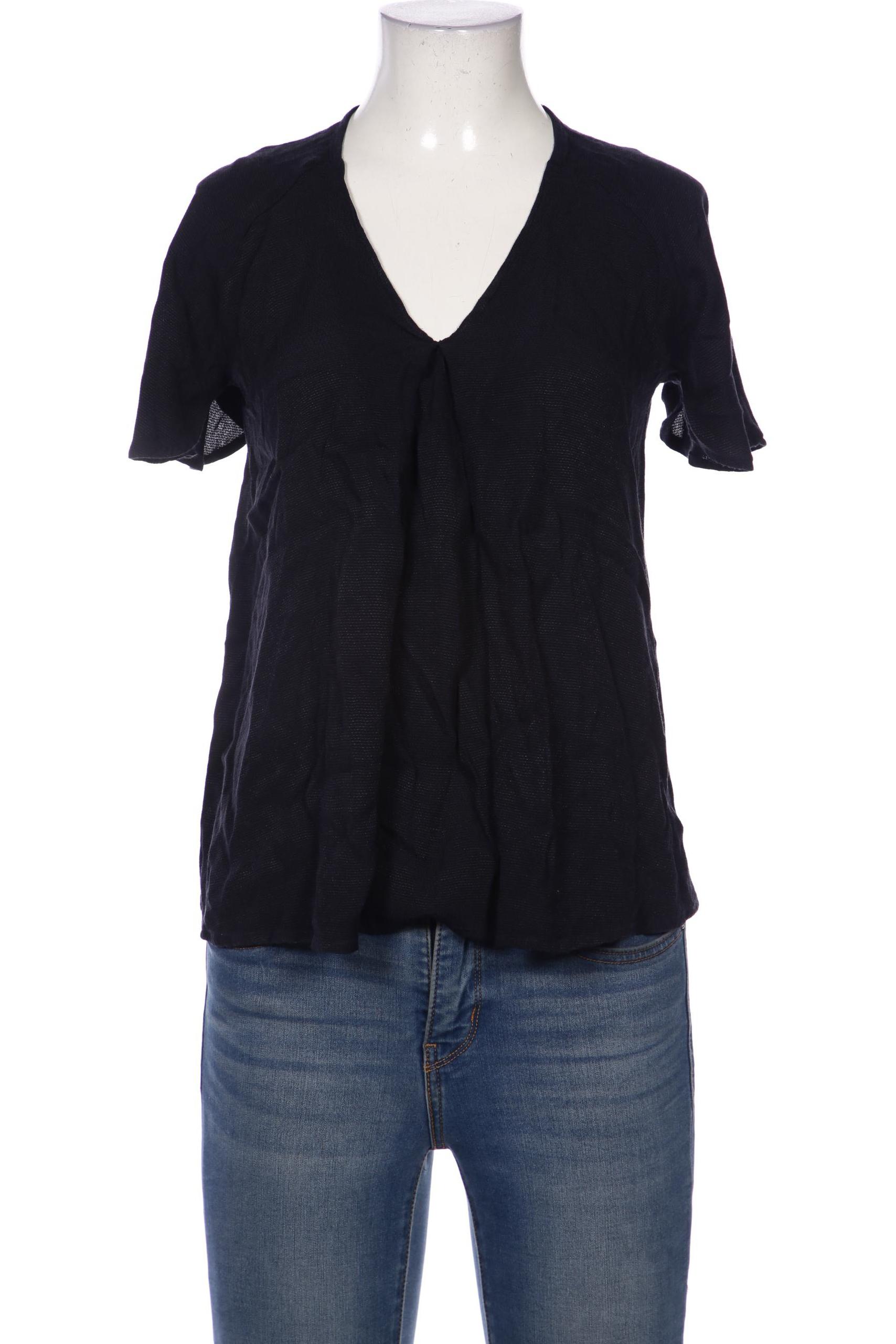 

Massimo Dutti Damen Bluse, marineblau, Gr. 34