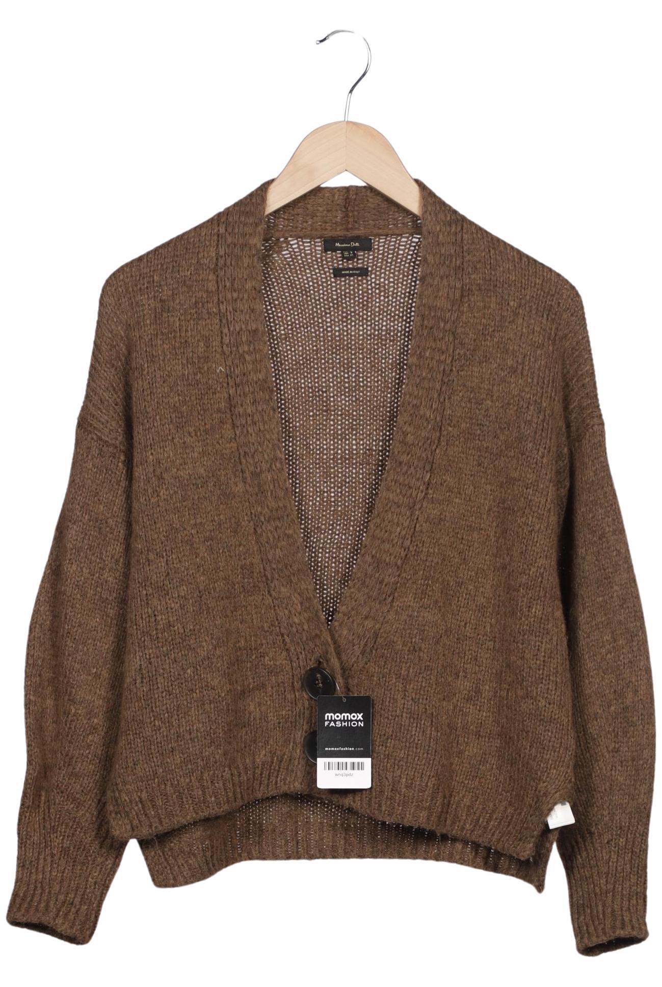 

Massimo Dutti Damen Strickjacke, braun, Gr. 36