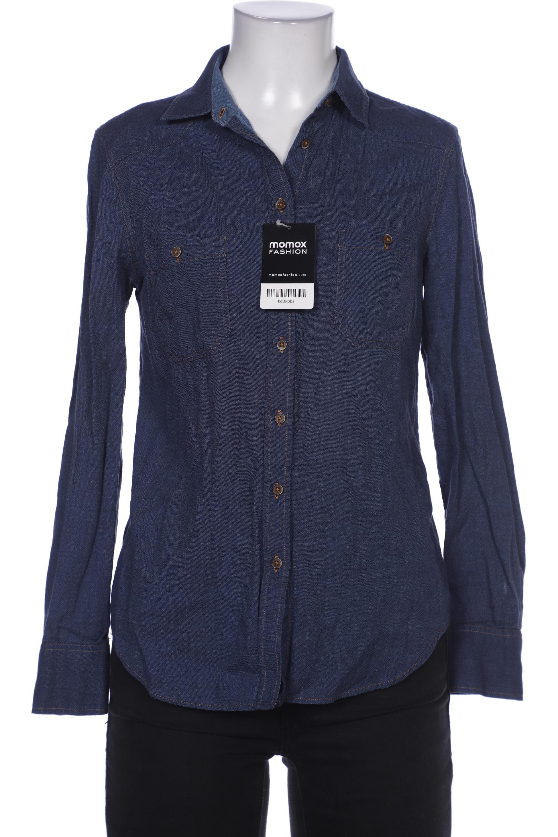 

Massimo Dutti Damen Bluse, blau, Gr. 34