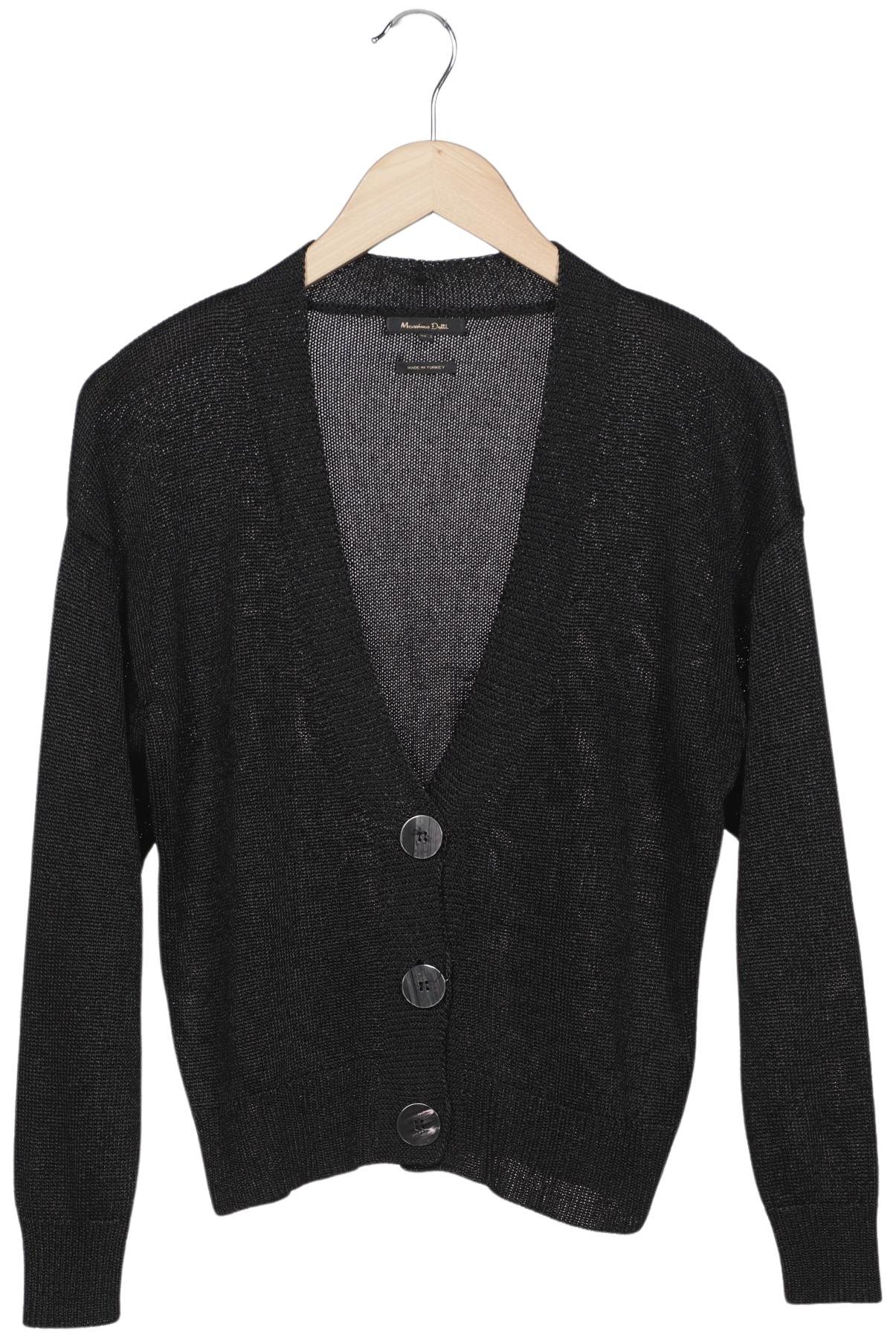 

Massimo Dutti Damen Strickjacke, schwarz, Gr. 36