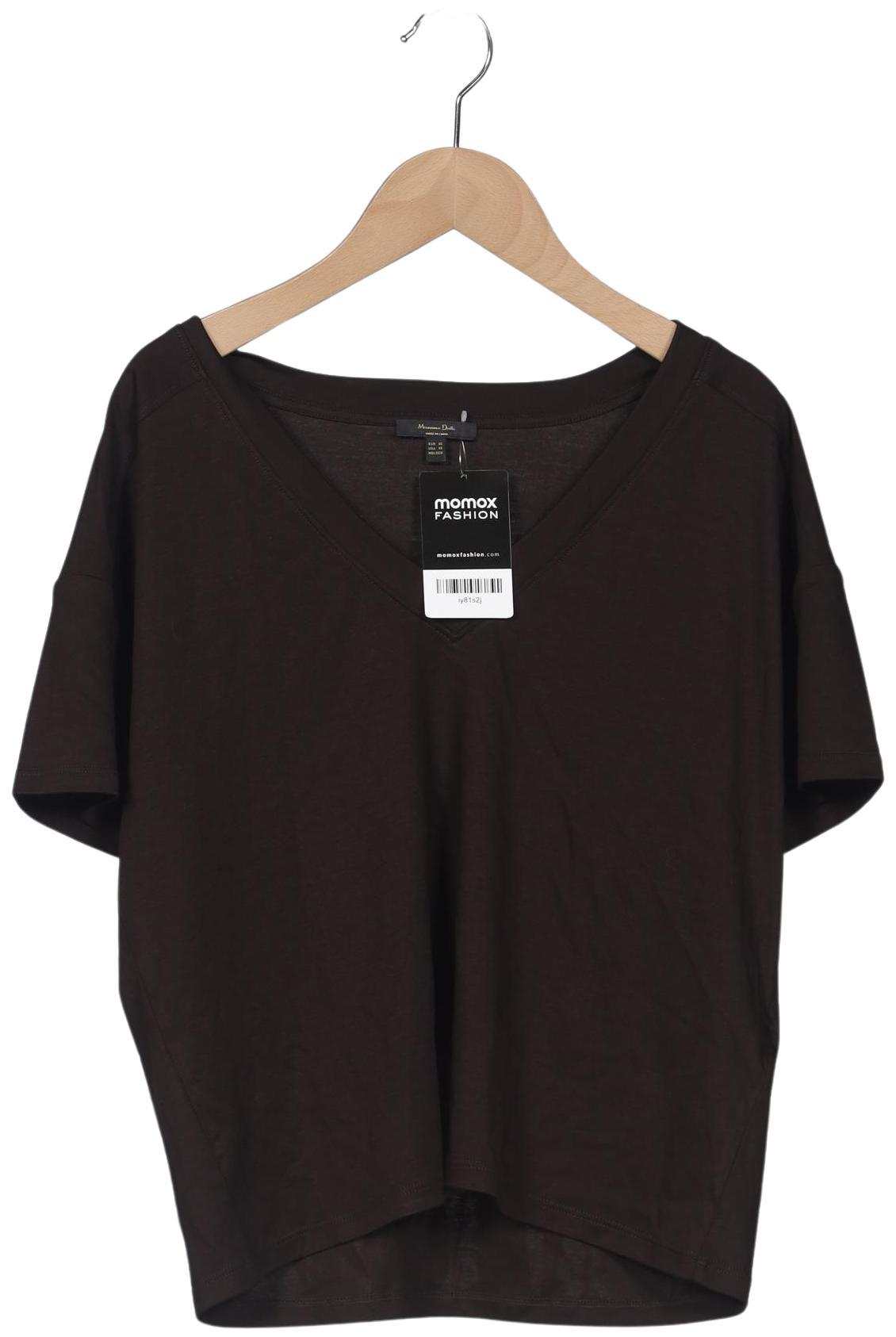 

Massimo Dutti Damen T-Shirt, braun, Gr. 34