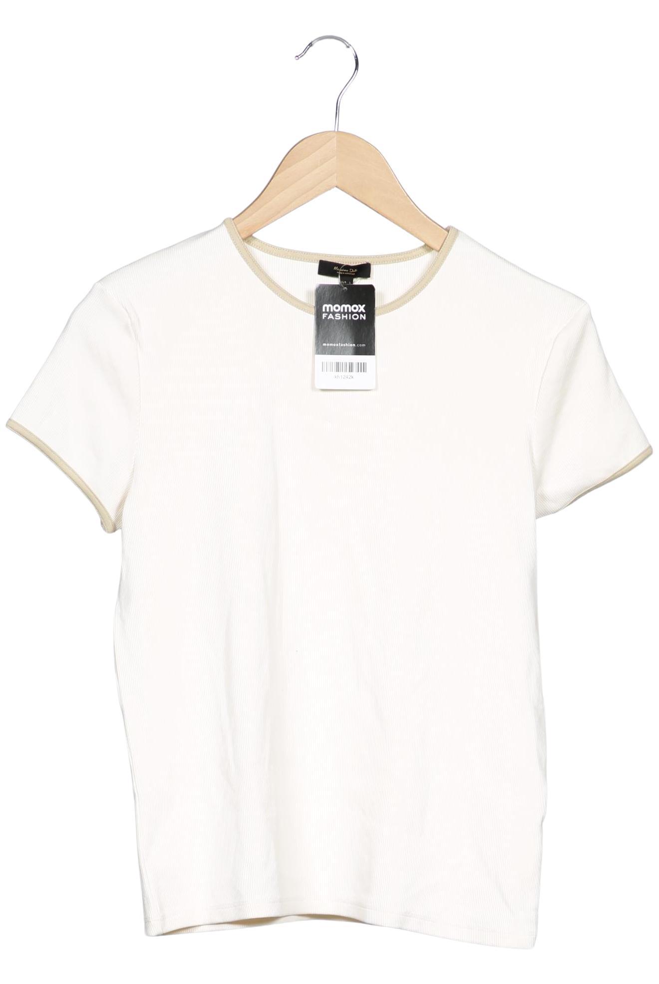 

Massimo Dutti Damen T-Shirt, cremeweiß, Gr. 42