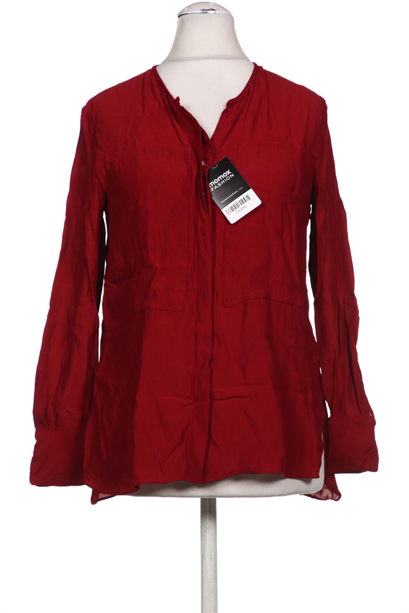 

Massimo Dutti Damen Bluse, bordeaux, Gr. 38