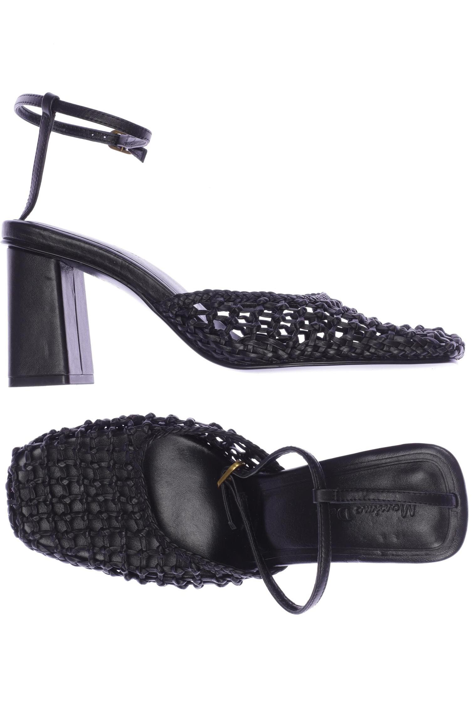 

Massimo Dutti Damen Sandale, schwarz, Gr. 38
