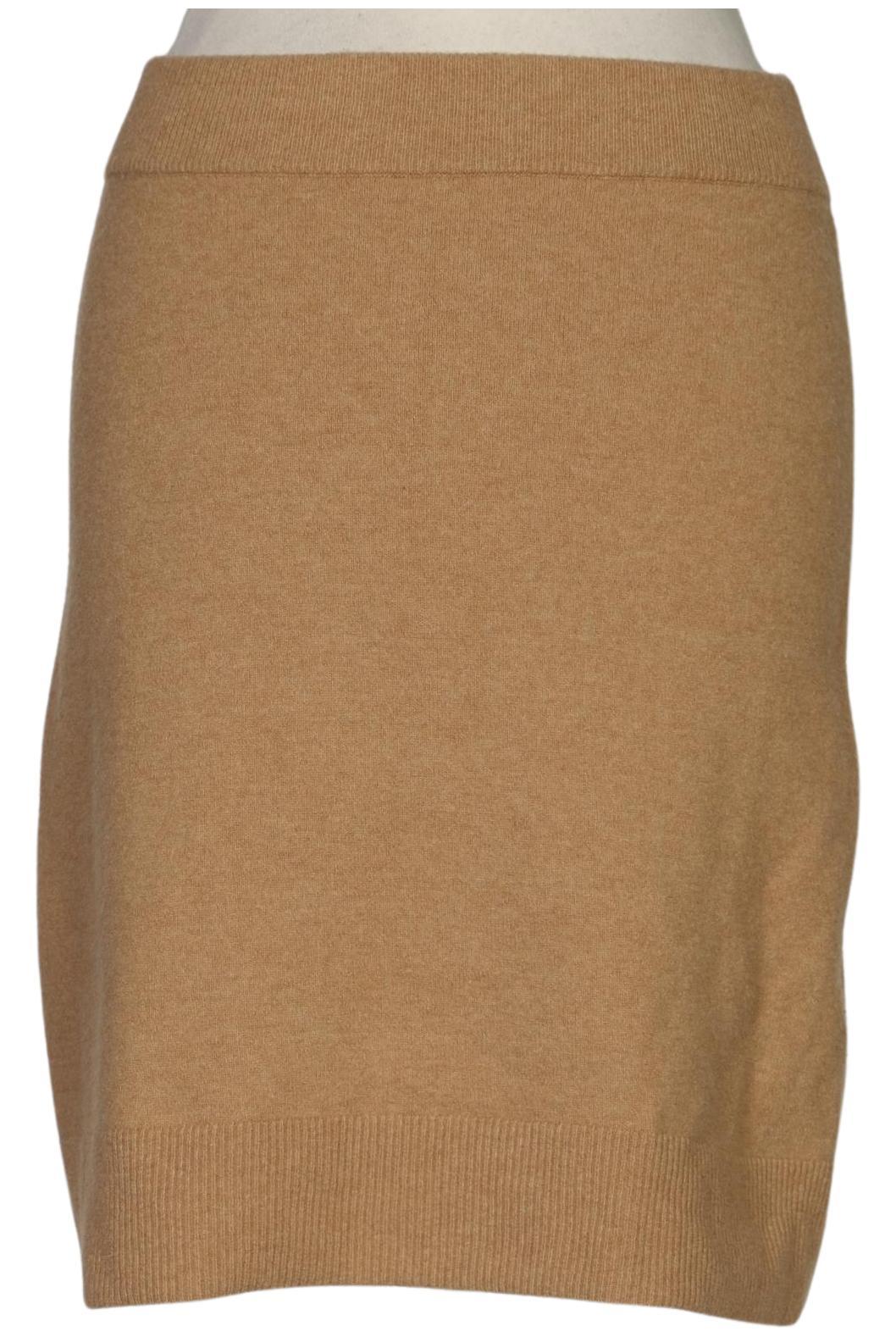 

Massimo Dutti Damen Rock, beige, Gr. 34