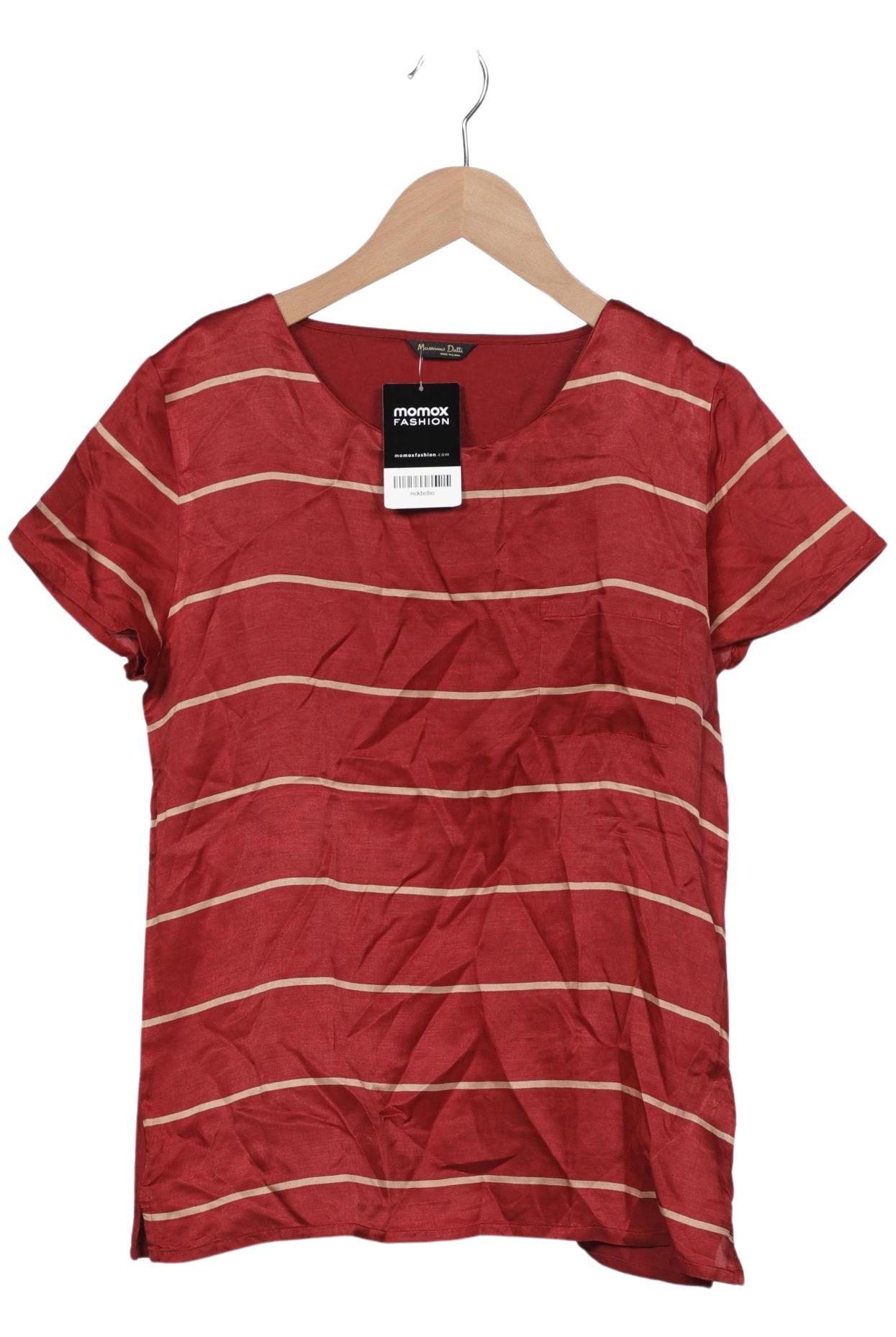 

Massimo Dutti Damen T-Shirt, bordeaux, Gr. 42