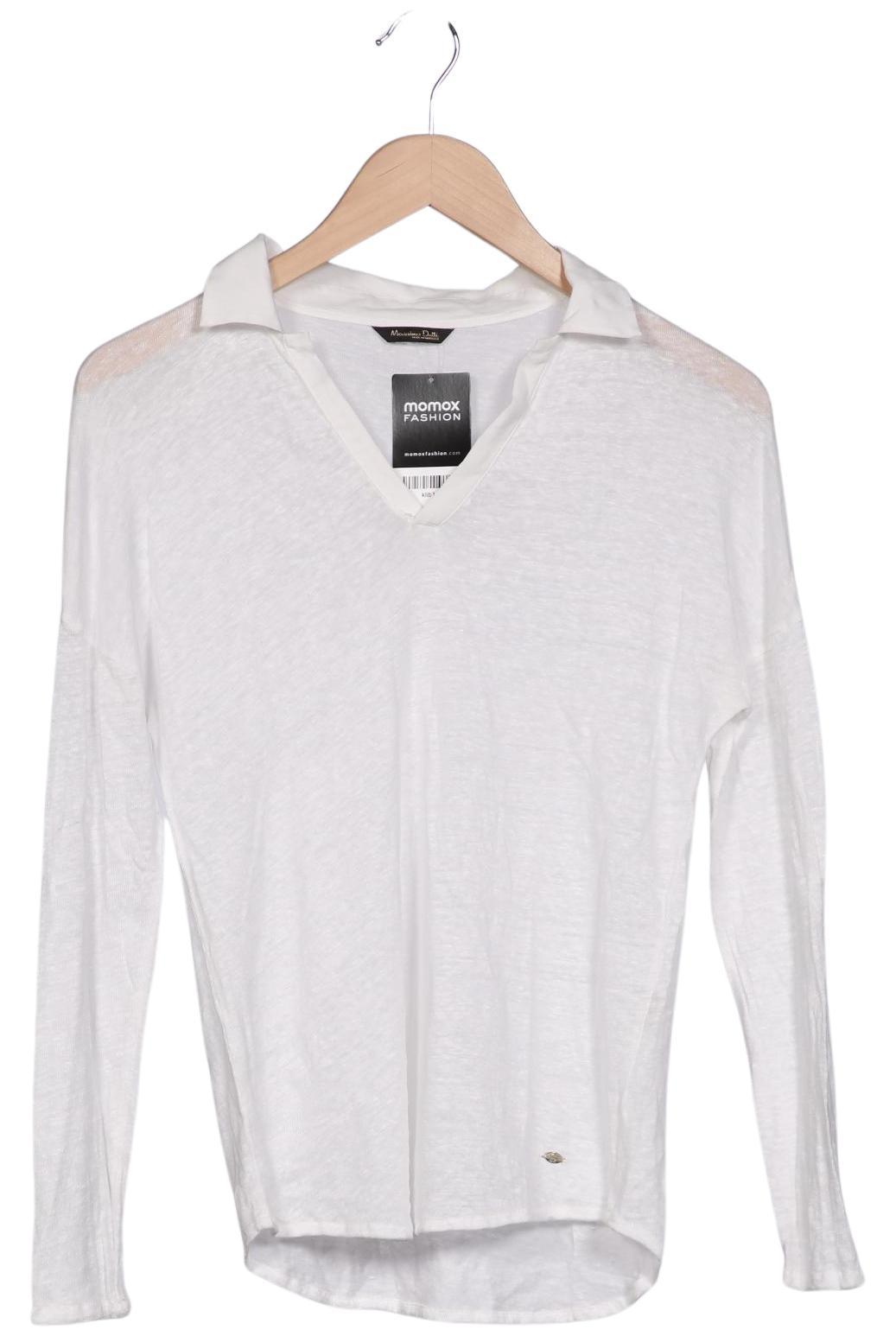 

Massimo Dutti Damen Poloshirt, weiß, Gr. 36