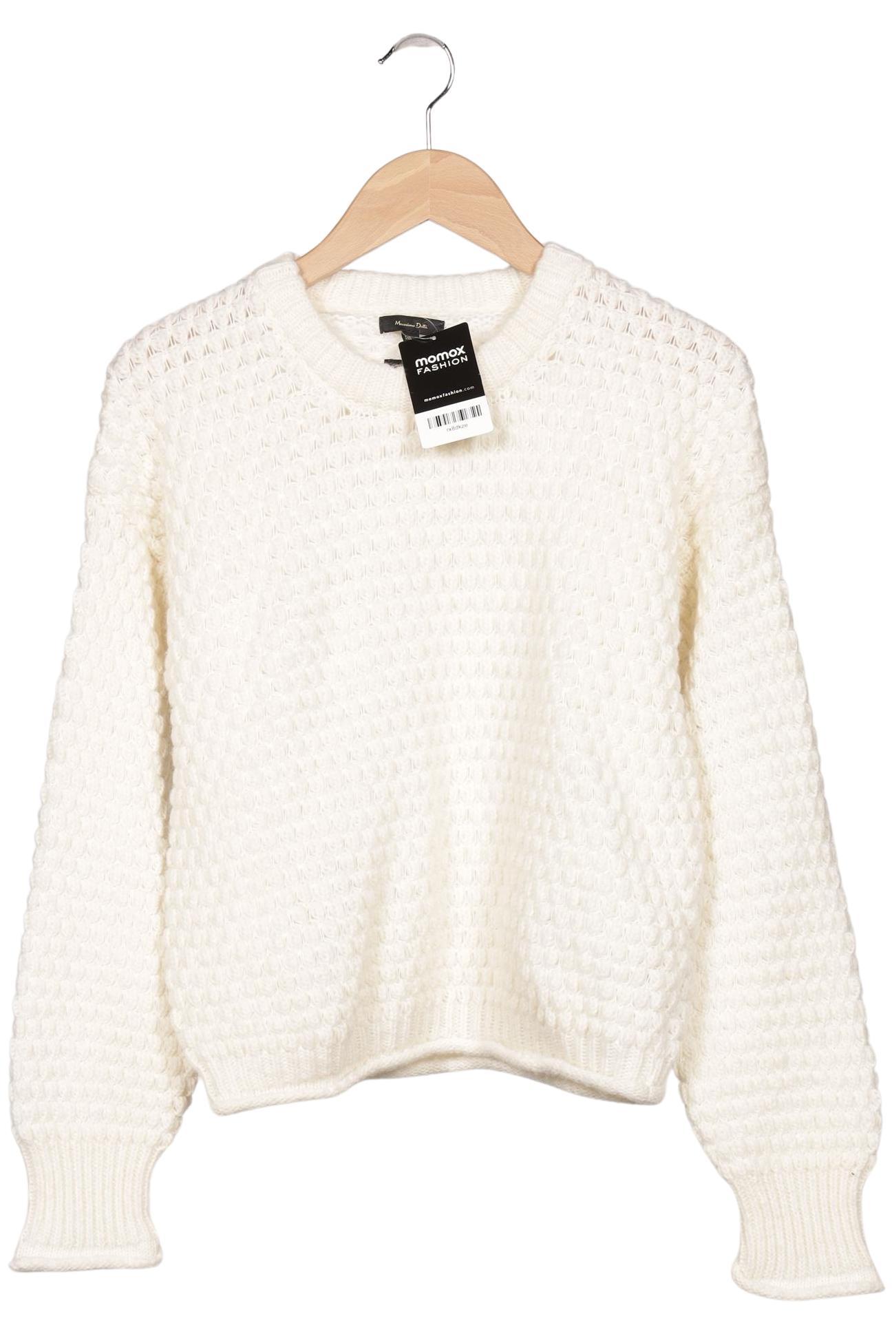 

Massimo Dutti Damen Pullover, cremeweiß, Gr. 42