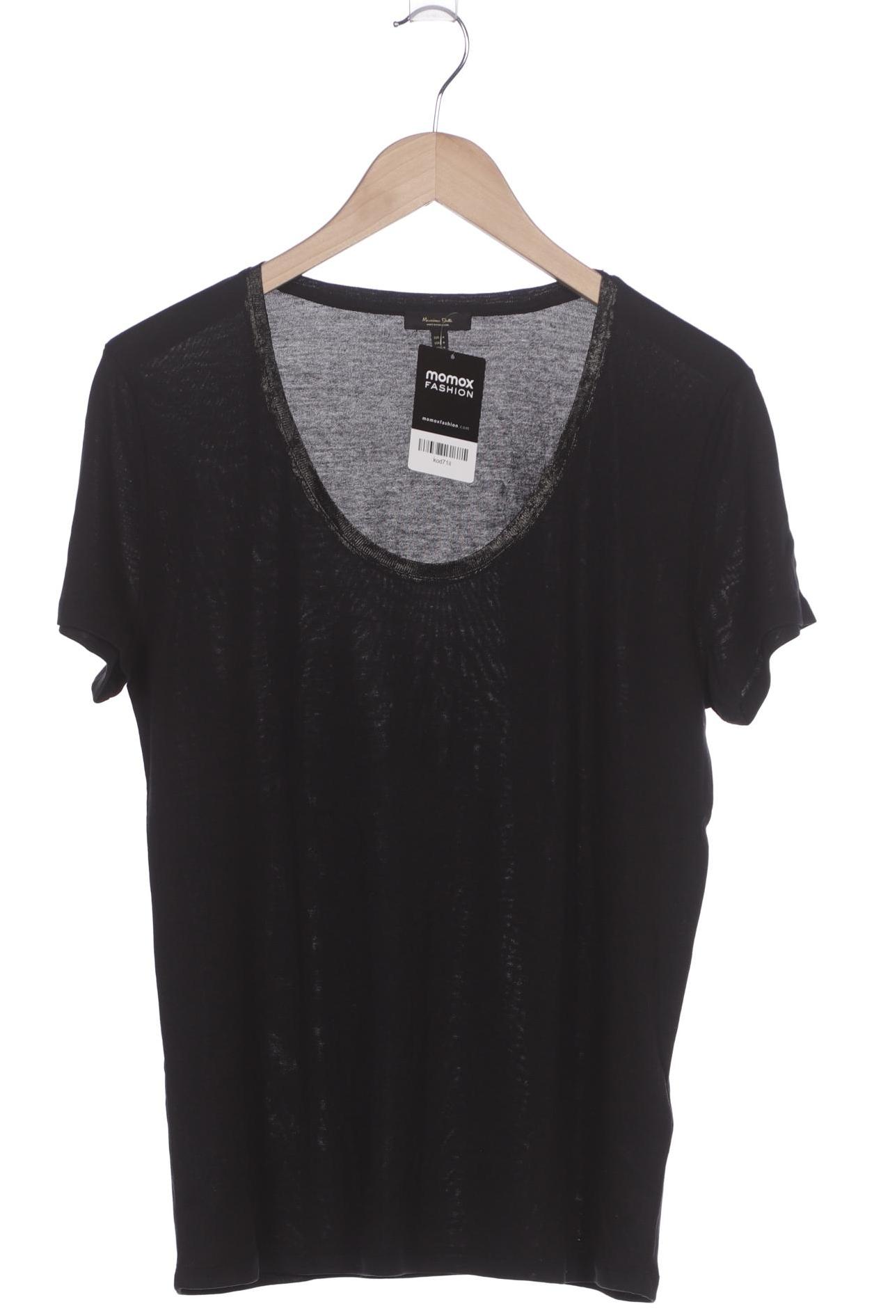 

Massimo Dutti Damen T-Shirt, schwarz, Gr. 38