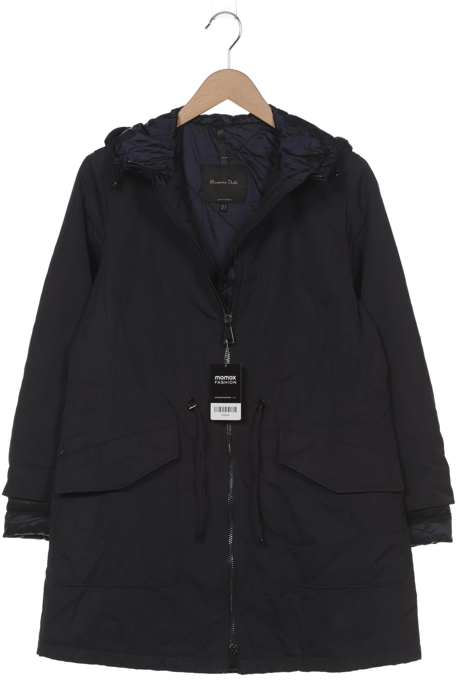 

Massimo Dutti Damen Mantel, marineblau, Gr. 38