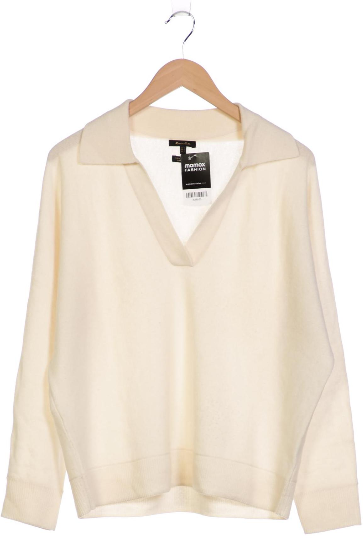 

Massimo Dutti Damen Pullover, cremeweiß, Gr. 42