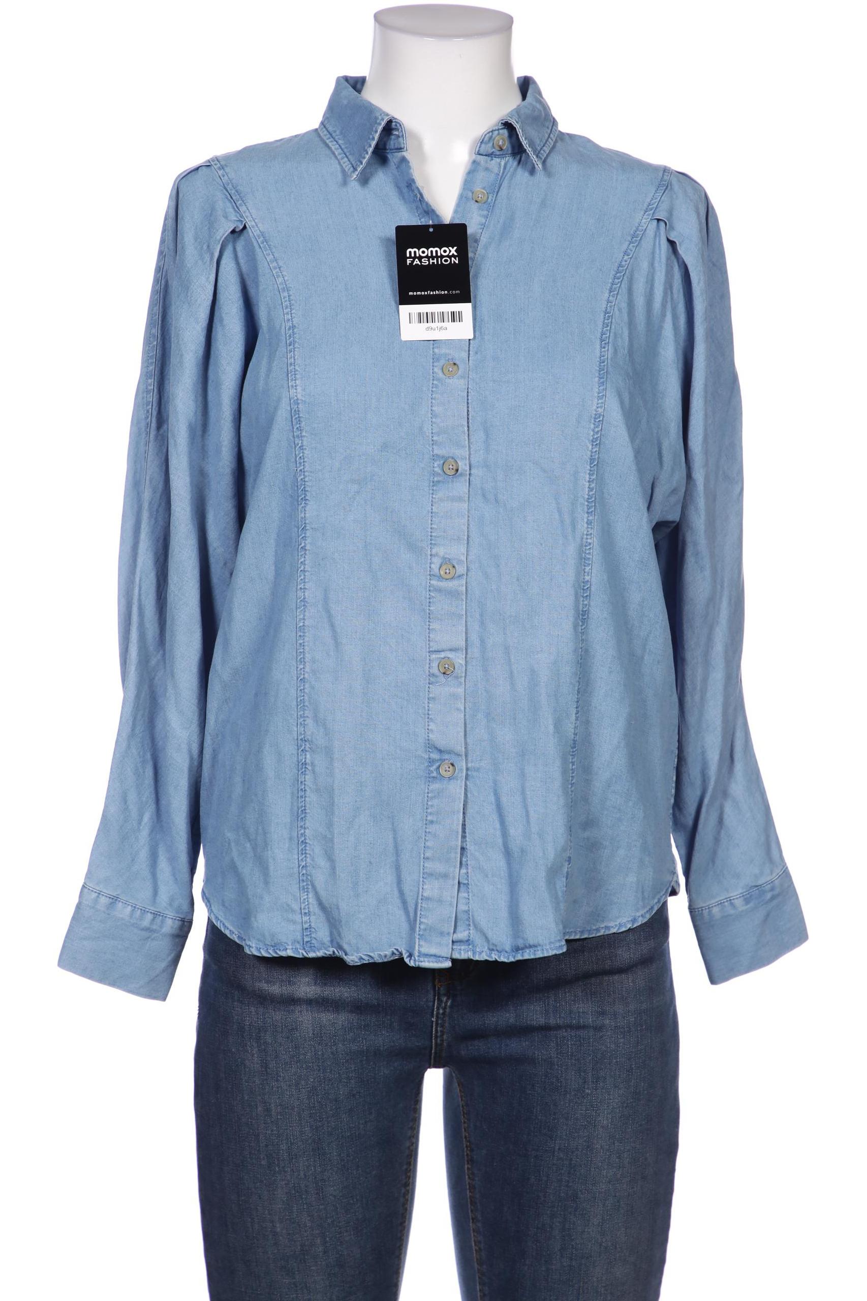 

Massimo Dutti Damen Bluse, blau, Gr. 38