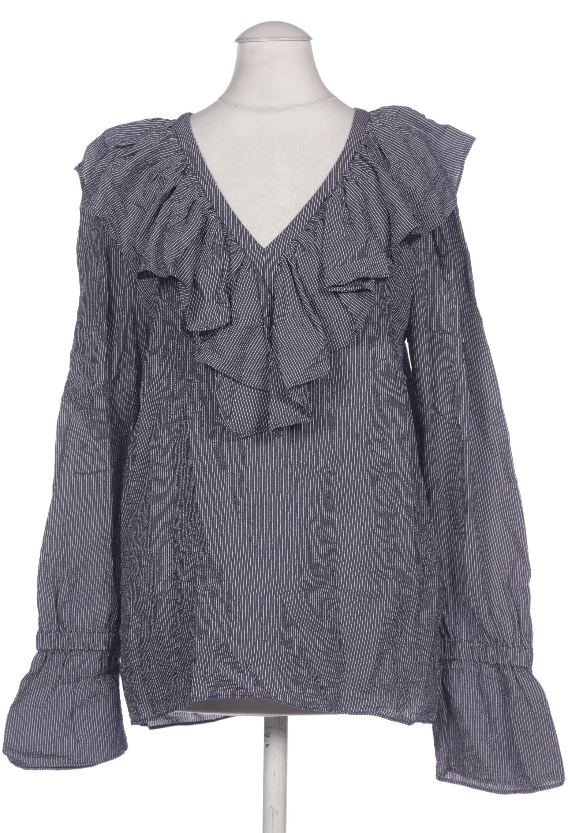 

Massimo Dutti Damen Bluse, marineblau, Gr. 34