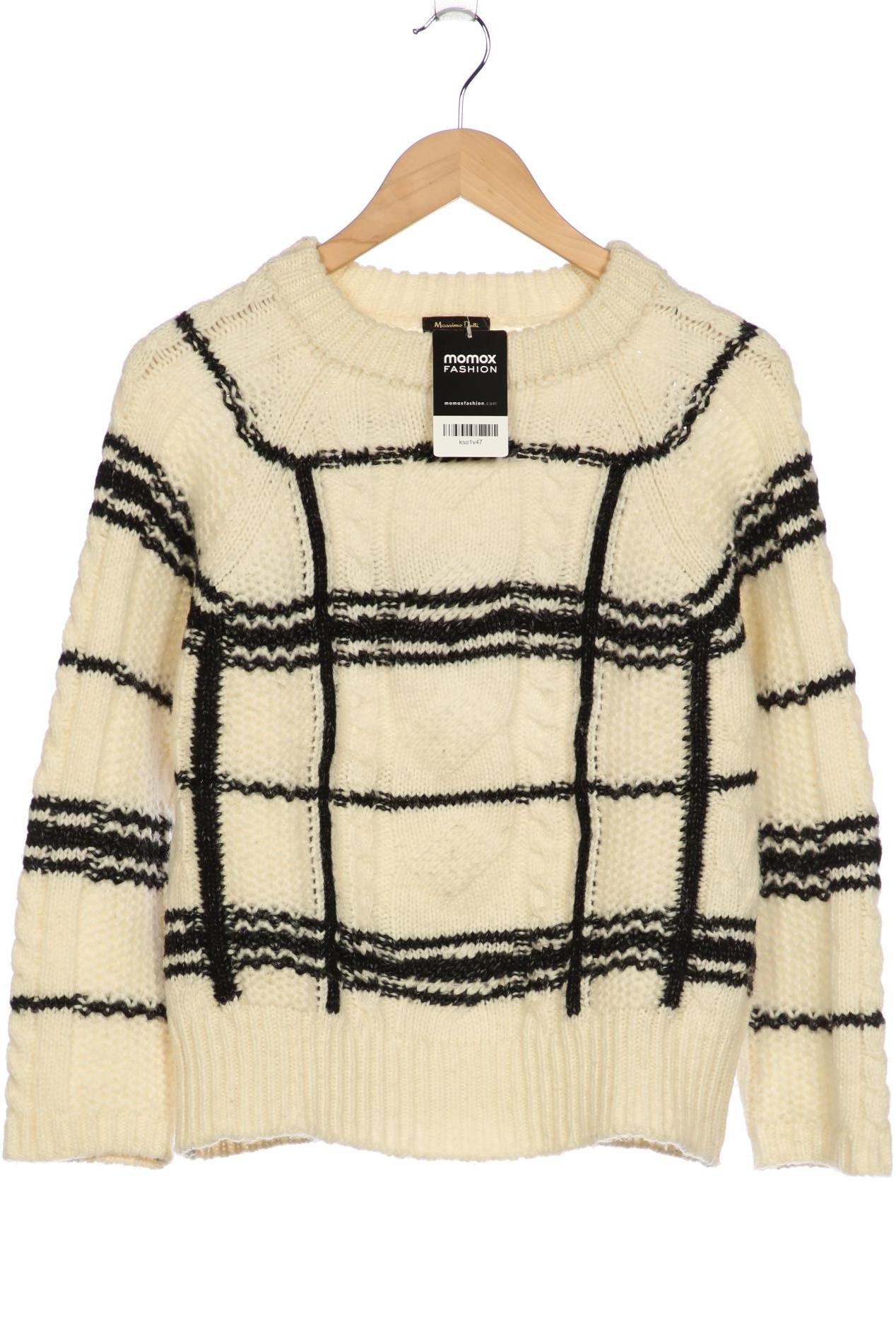 

Massimo Dutti Damen Pullover, weiß, Gr. 36
