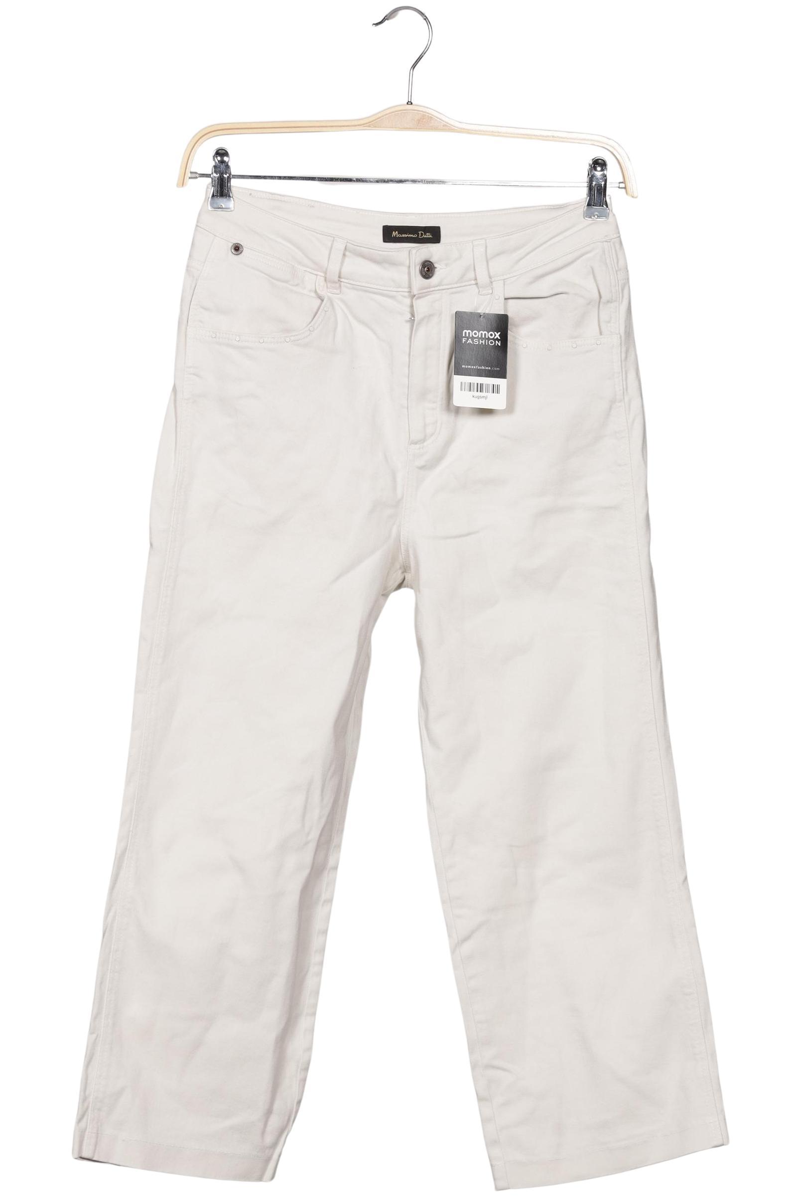 

Massimo Dutti Damen Jeans, cremeweiß, Gr. 38