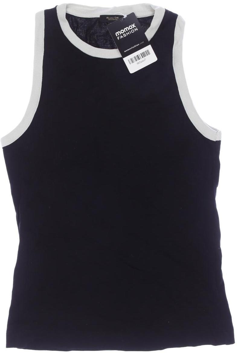

Massimo Dutti Damen Top, schwarz, Gr. 36