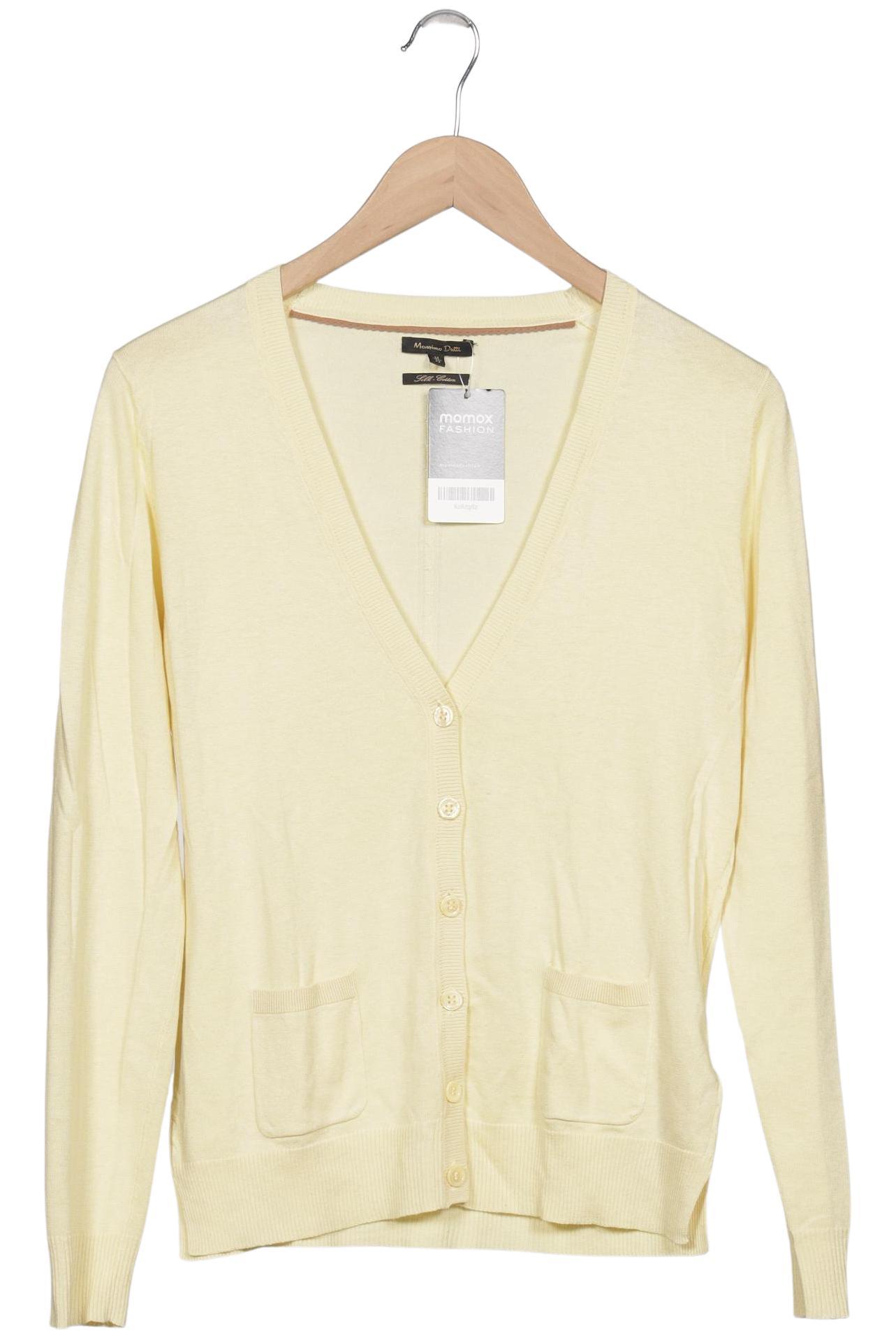 

Massimo Dutti Damen Strickjacke, gelb, Gr. 38