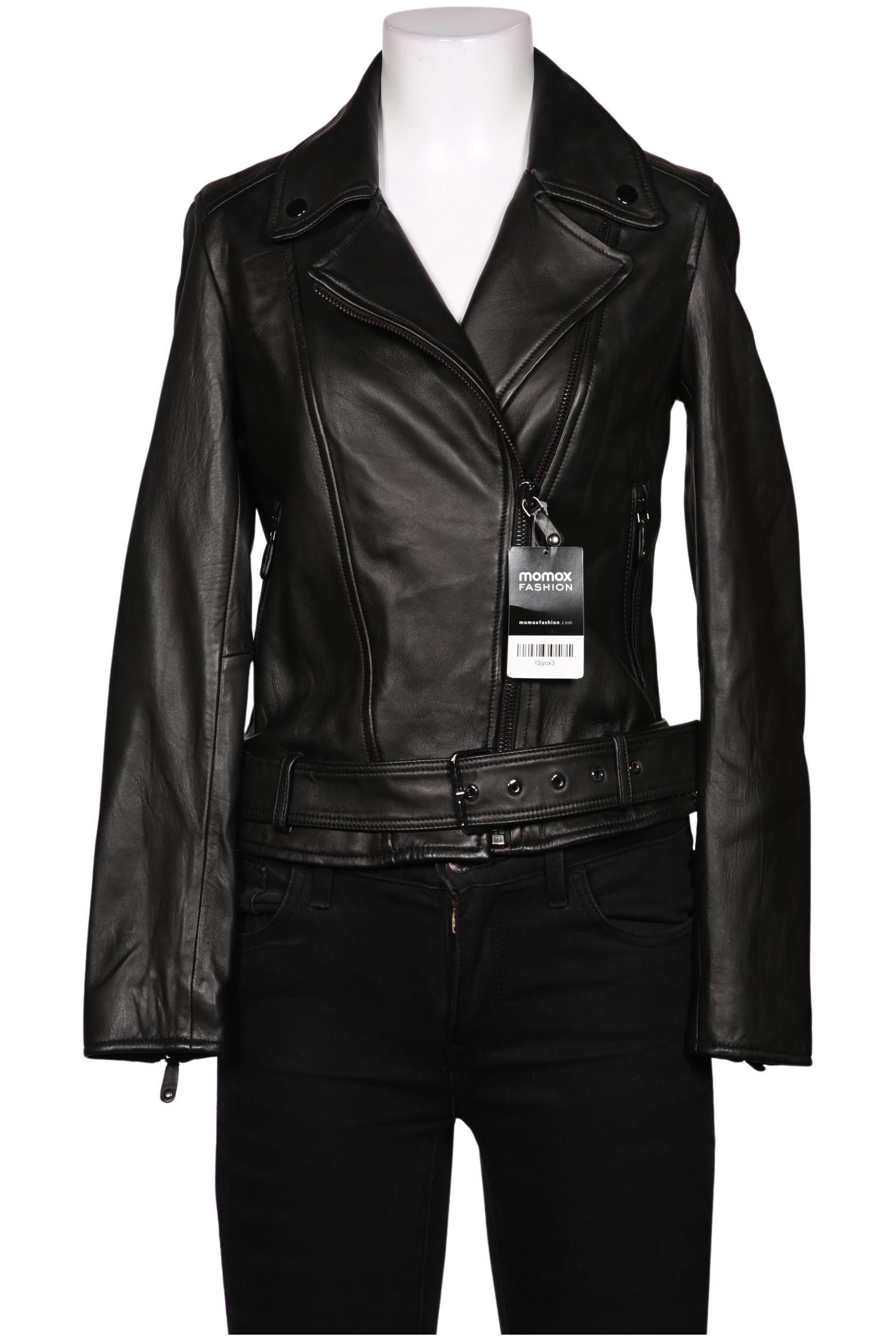 

Massimo Dutti Damen Jacke, schwarz, Gr. 34
