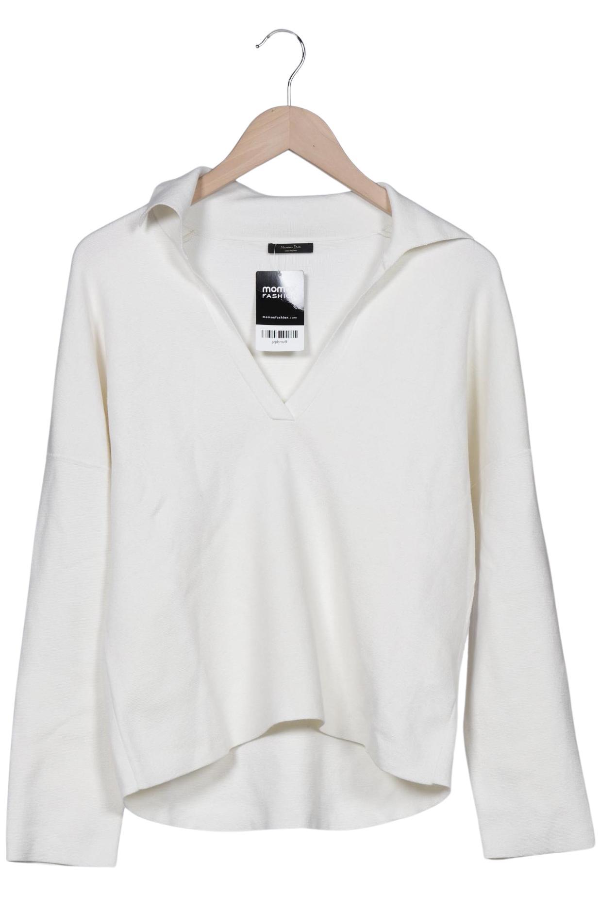 

Massimo Dutti Damen Pullover, weiß, Gr. 38