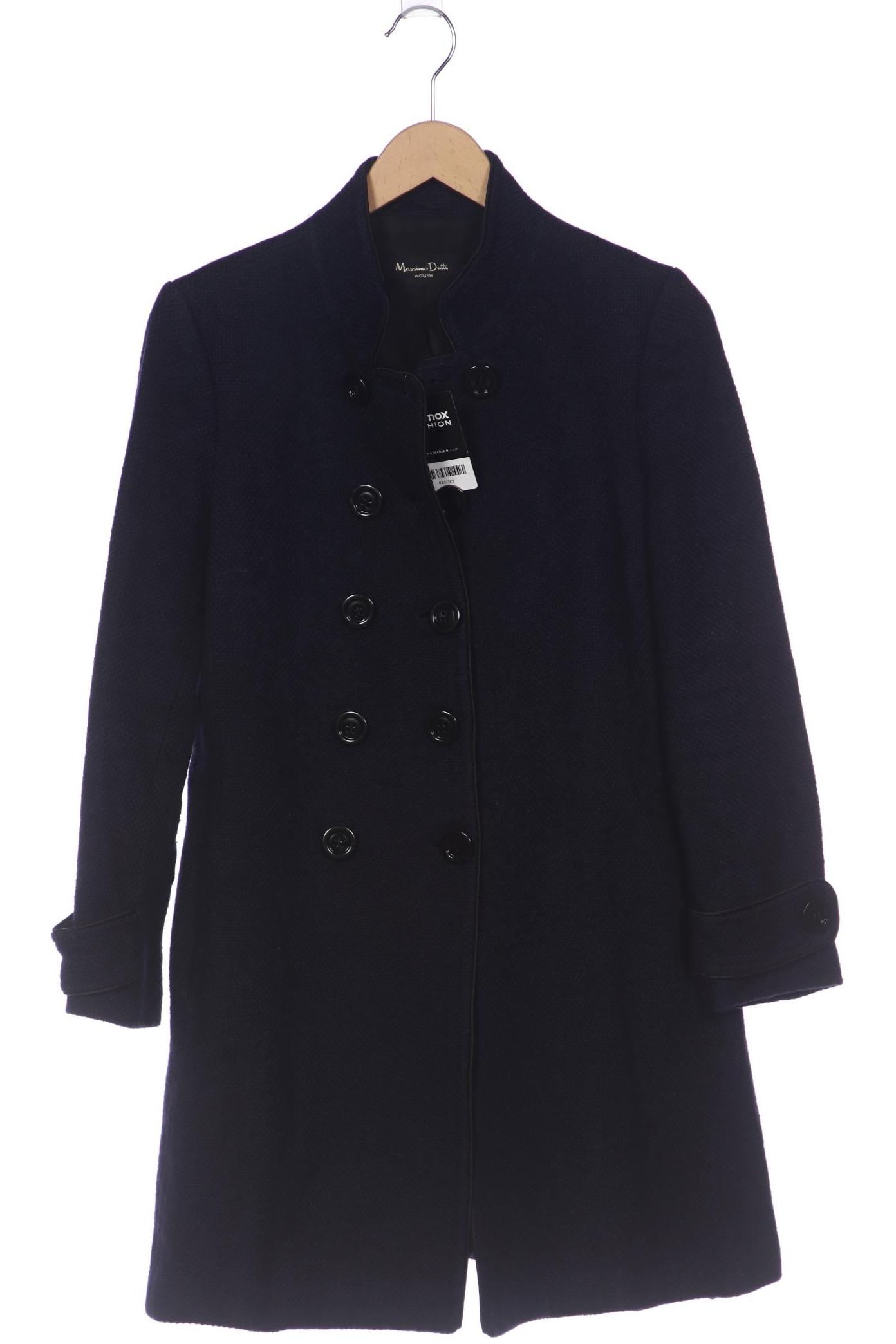 

Massimo Dutti Damen Mantel, marineblau, Gr. 34