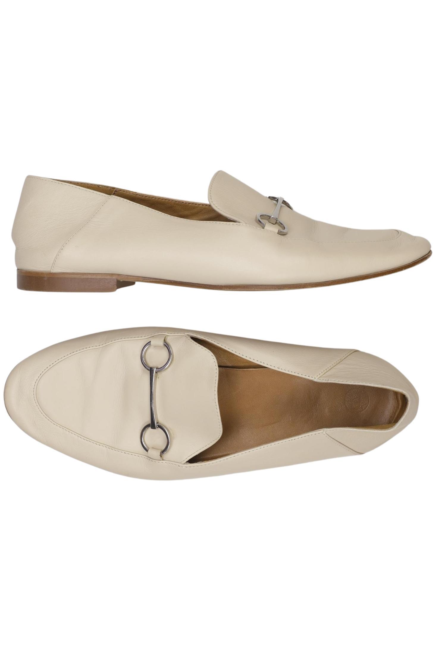 

Massimo Dutti Damen Halbschuh, cremeweiß, Gr. 38