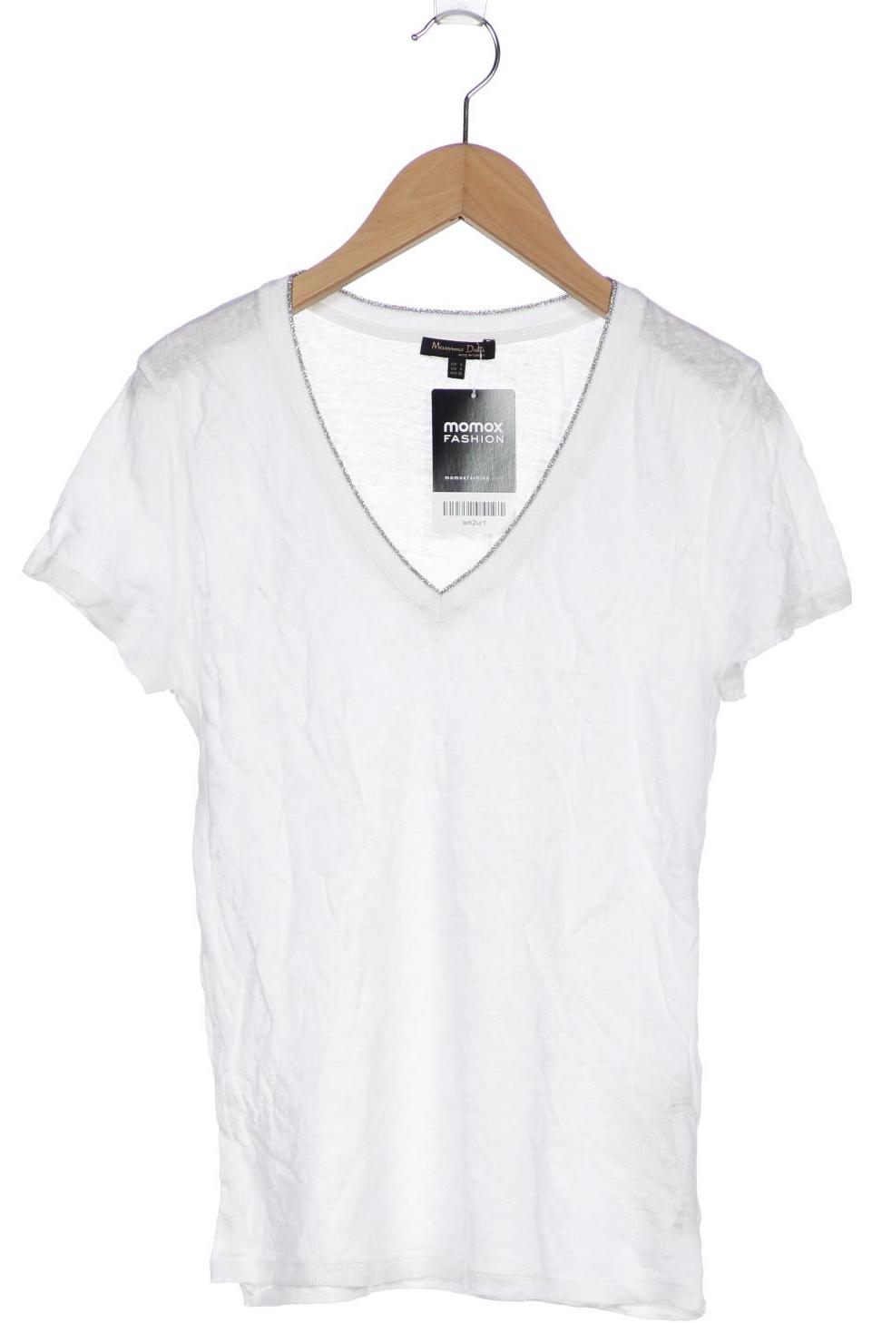 

Massimo Dutti Damen T-Shirt, weiß