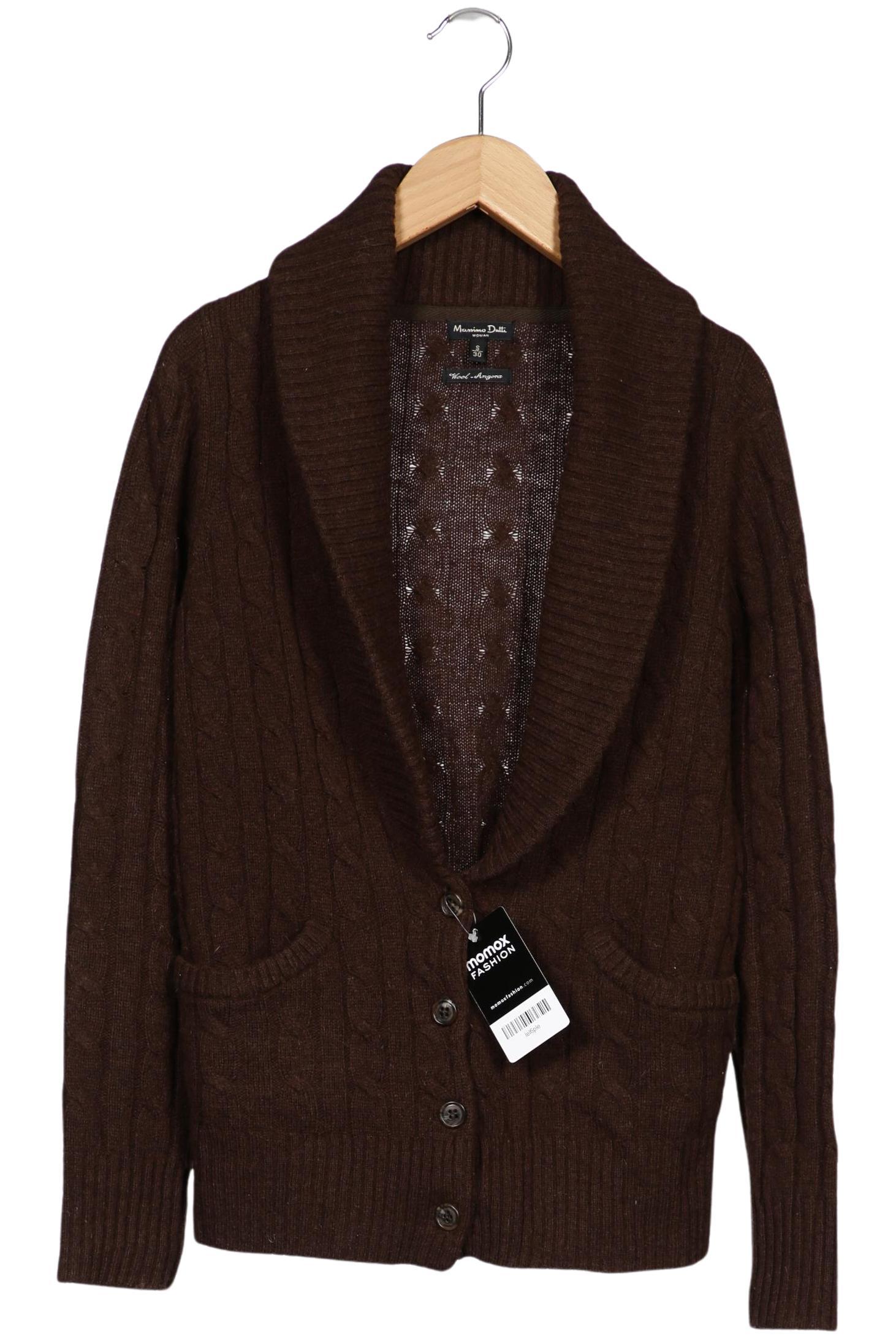 

Massimo Dutti Damen Strickjacke, braun, Gr. 36