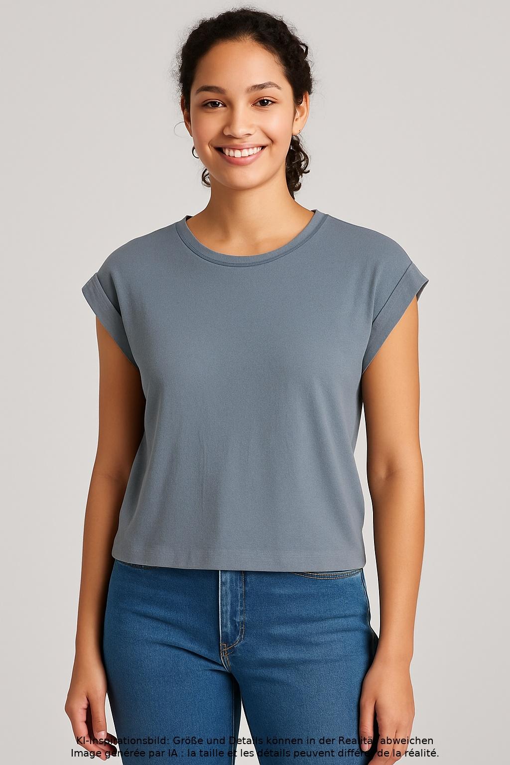 

Massimo Dutti Damen T-Shirt, hellblau, Gr. 36