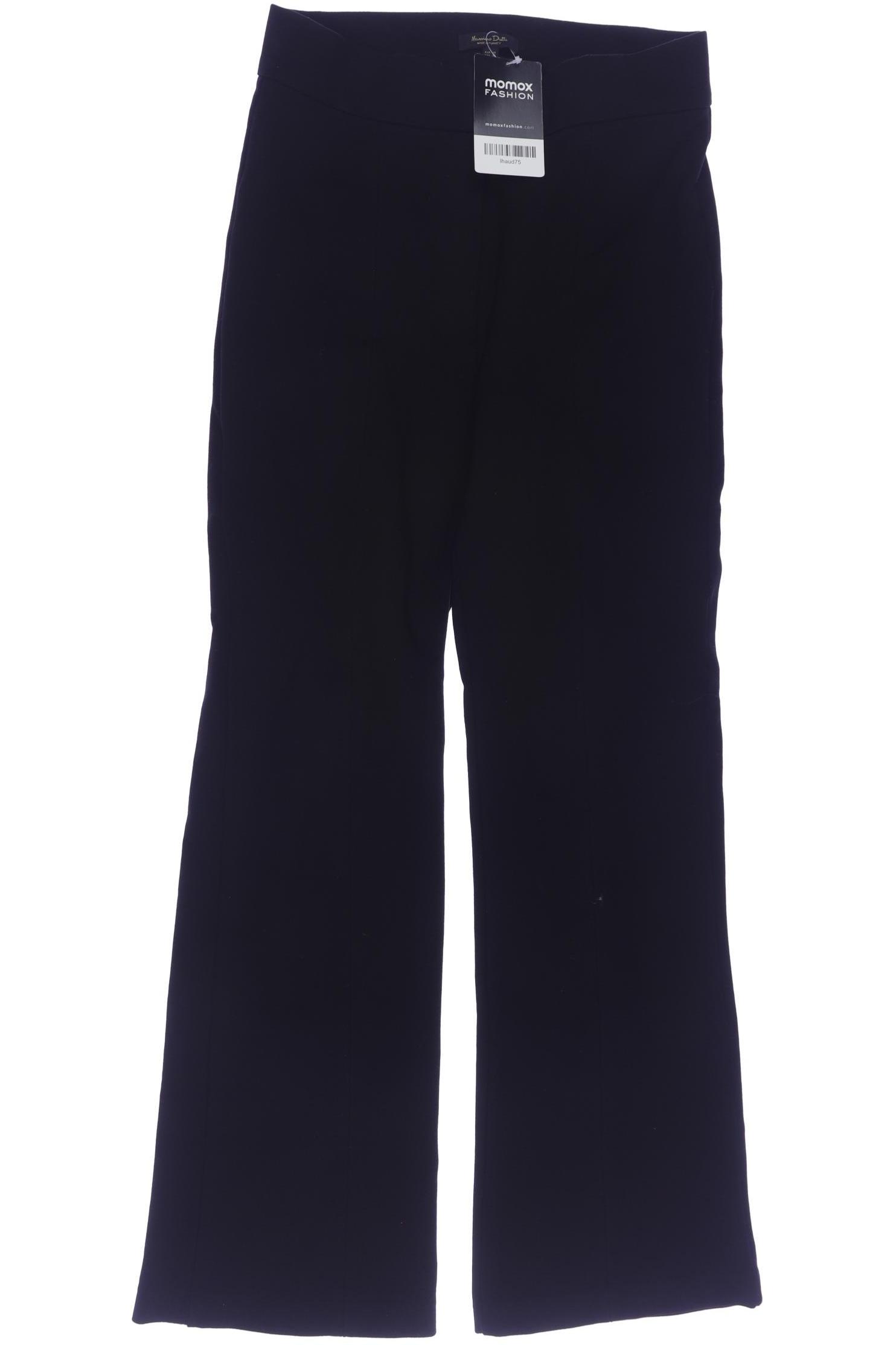 

Massimo Dutti Damen Stoffhose, schwarz, Gr. 0