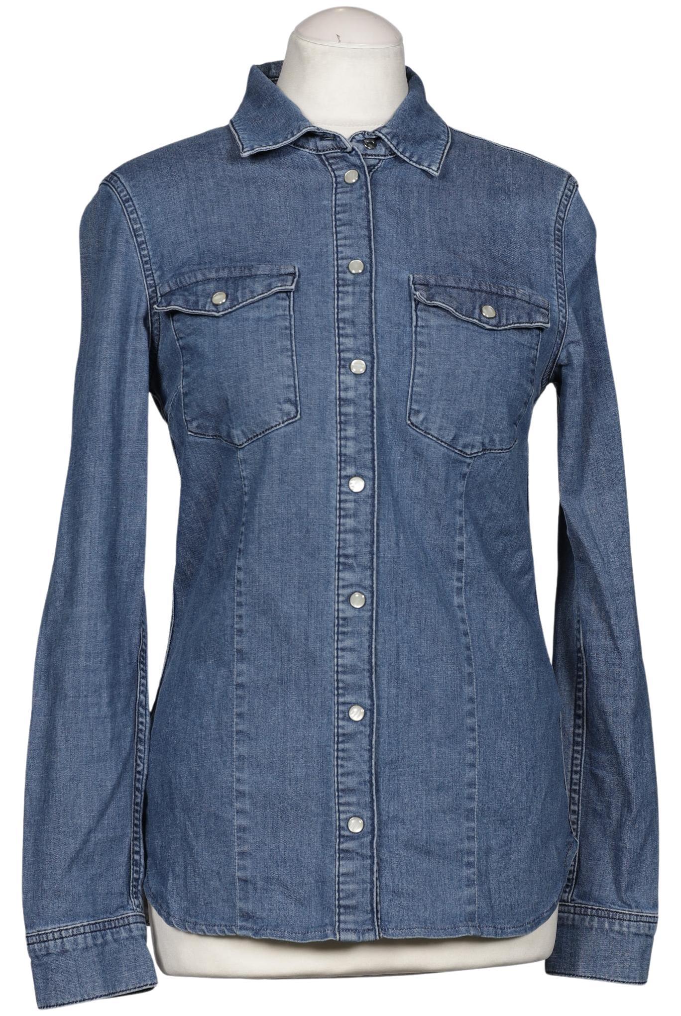 

Massimo Dutti Damen Bluse, blau, Gr. 38