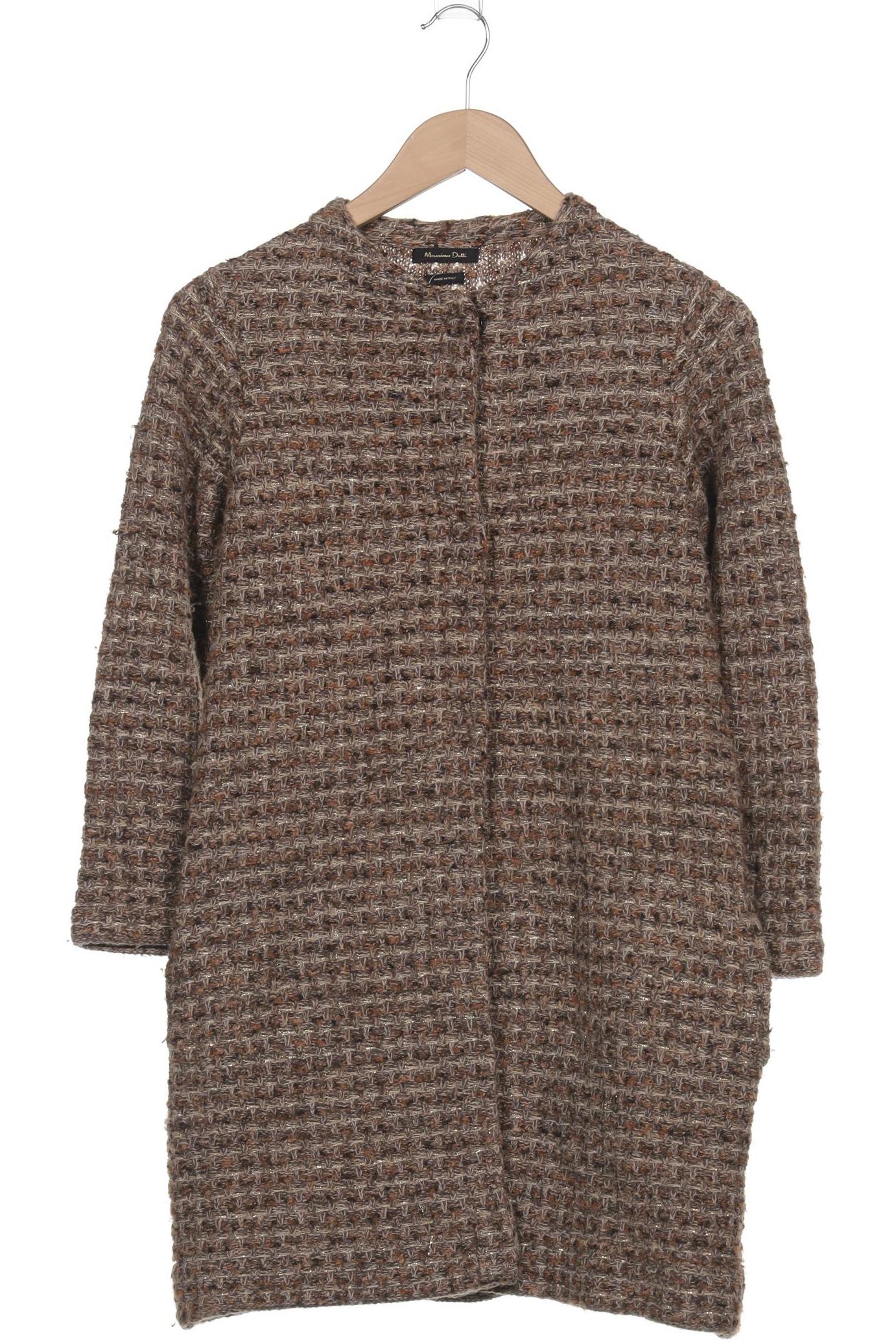 

Massimo Dutti Damen Strickjacke, braun, Gr. 36