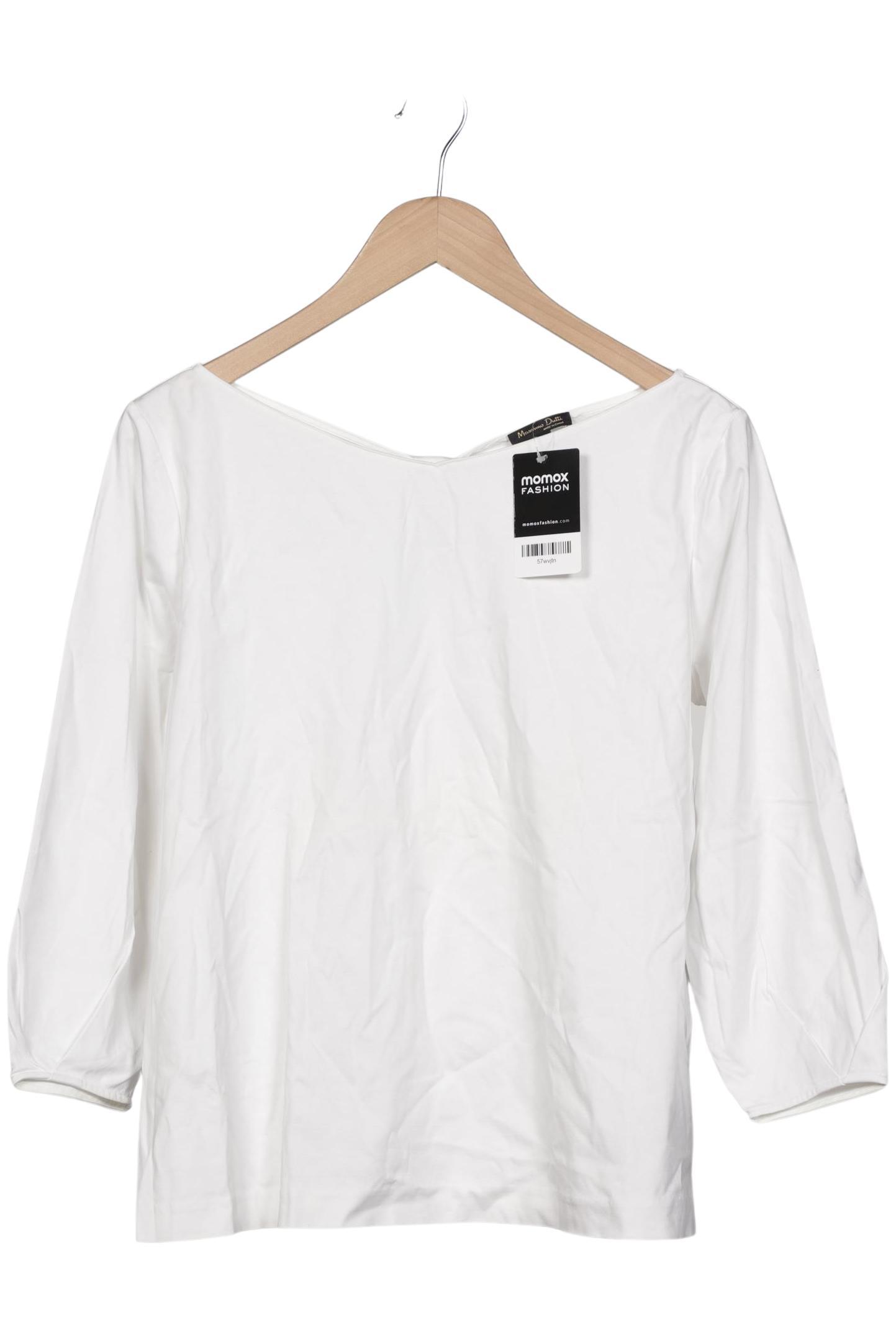 

Massimo Dutti Damen Langarmshirt, weiß, Gr. 44