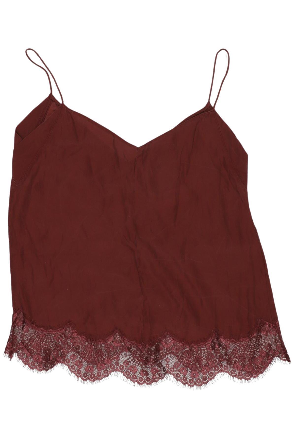 

Massimo Dutti Damen Top, bordeaux, Gr. 34