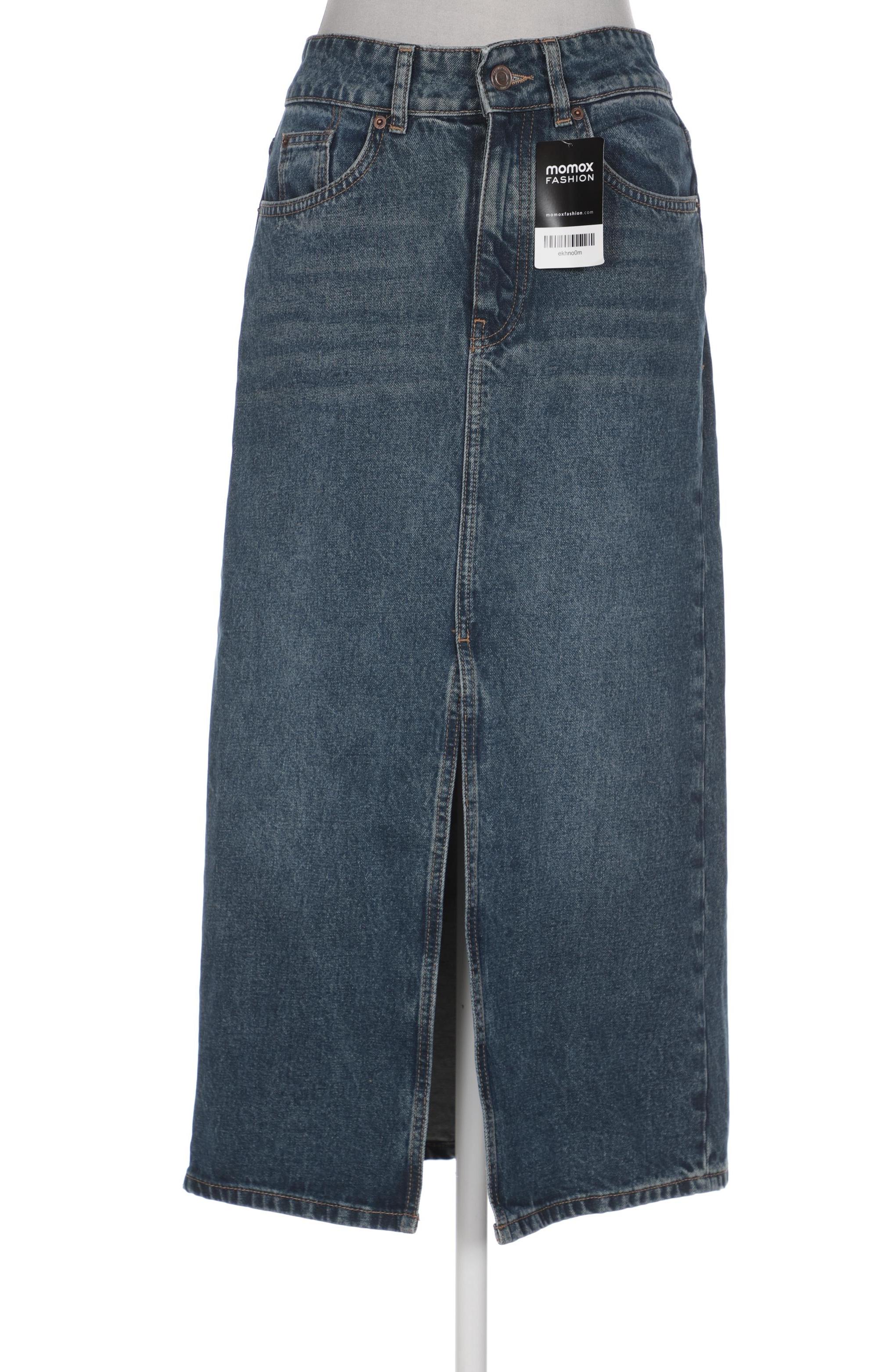 

Massimo Dutti Damen Rock, blau, Gr. 34