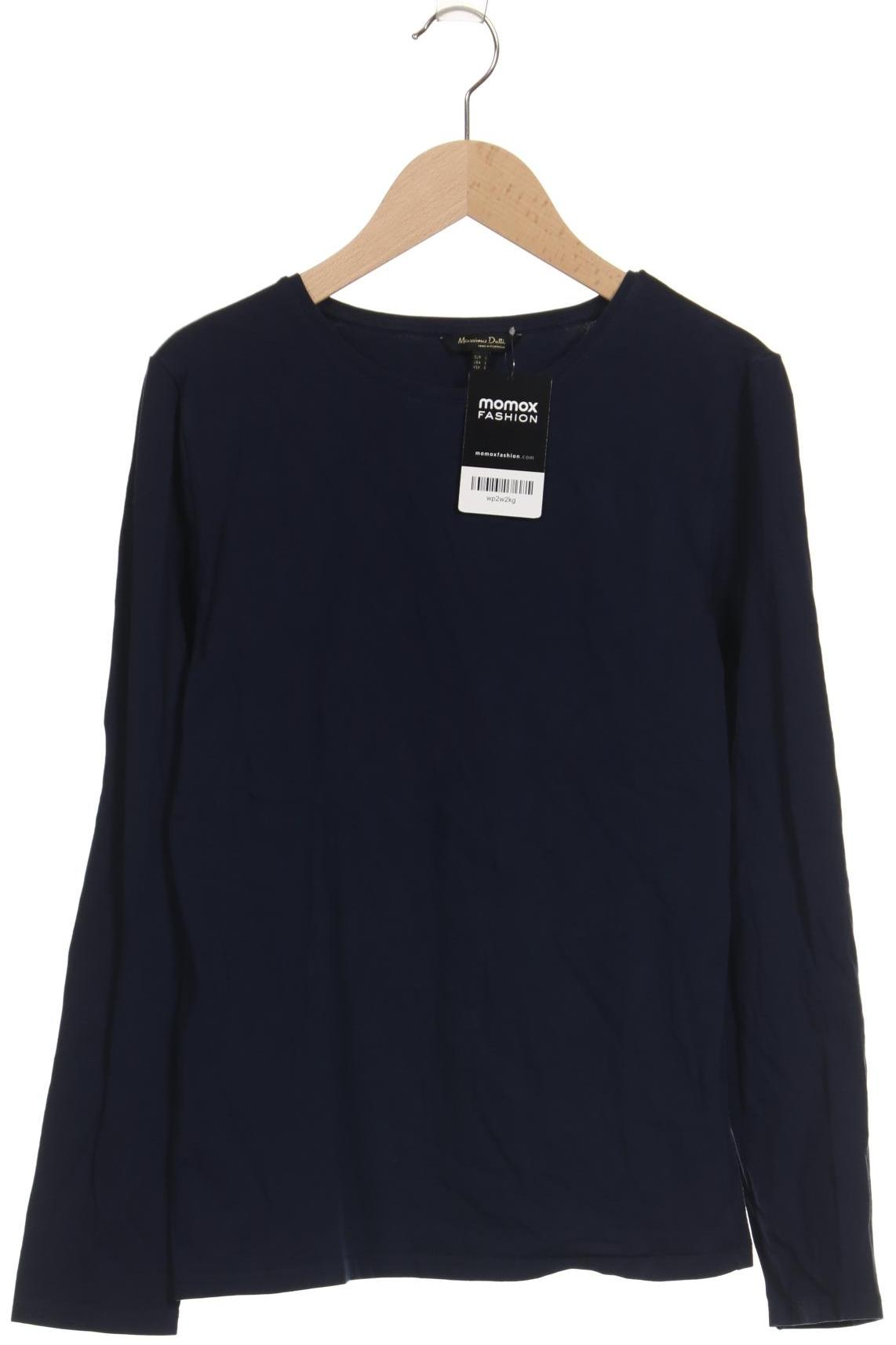 

Massimo Dutti Damen Langarmshirt, marineblau, Gr. 42