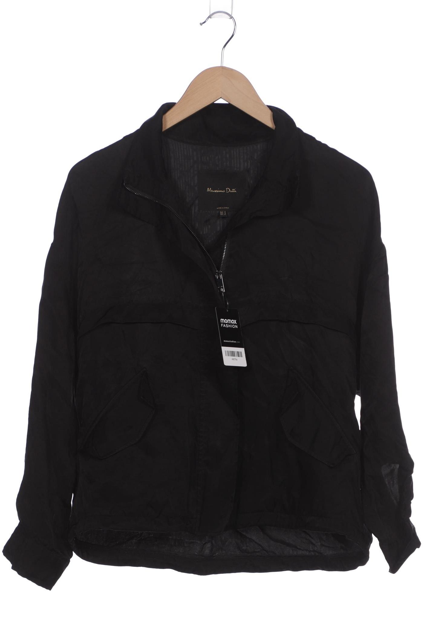 

Massimo Dutti Damen Jacke, schwarz, Gr. 36