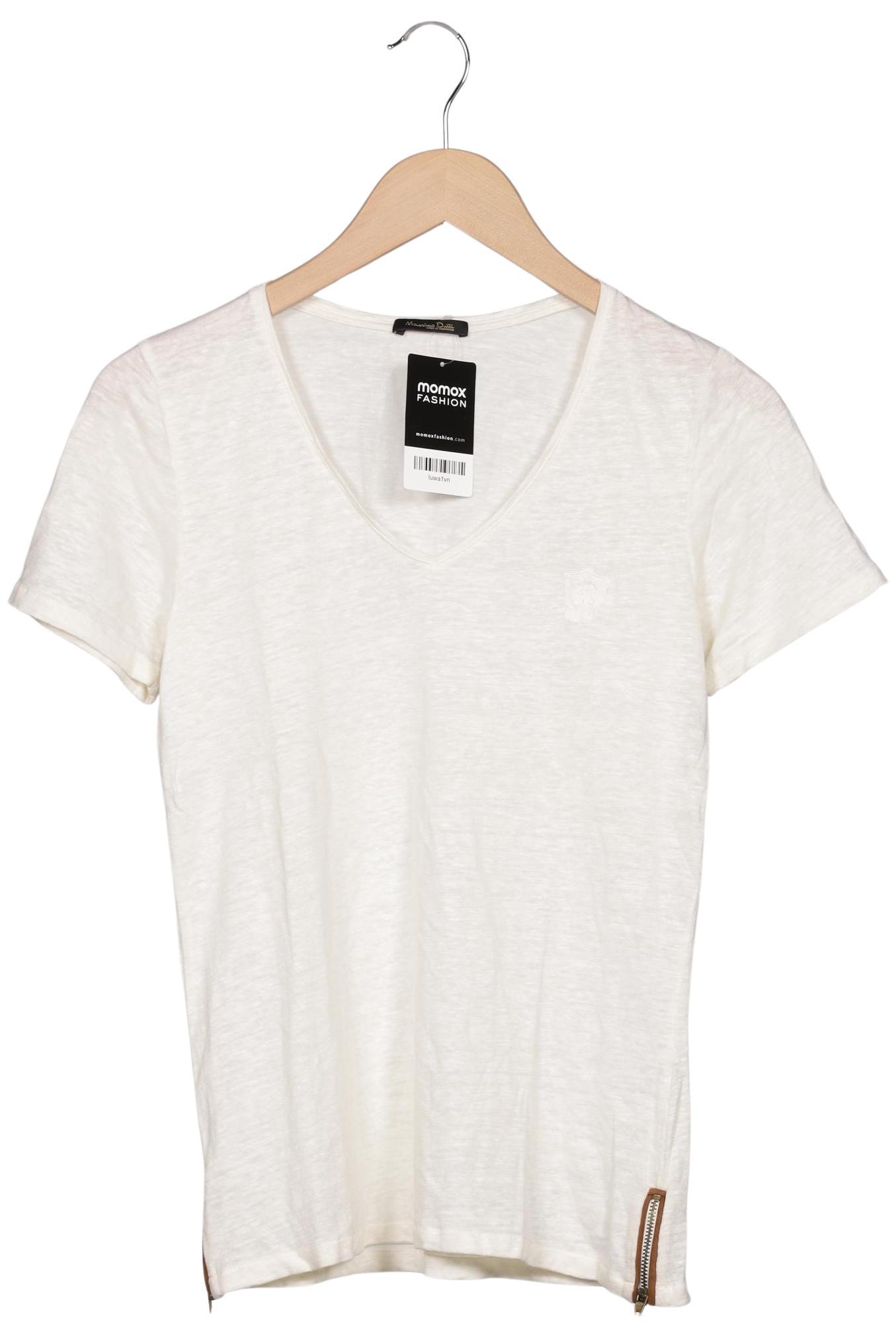

Massimo Dutti Damen T-Shirt, cremeweiß, Gr. 36