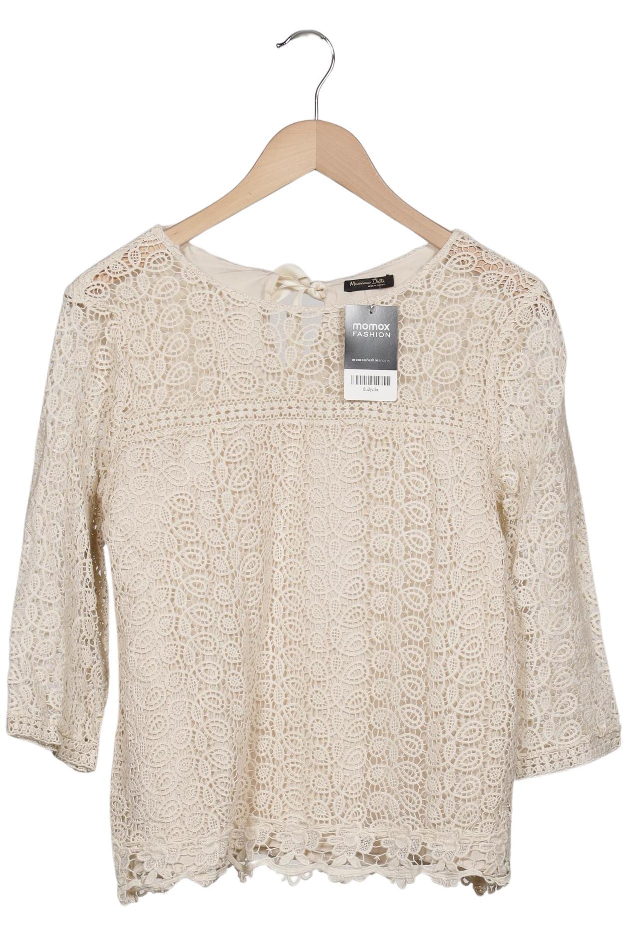 

Massimo Dutti Damen Bluse, cremeweiß, Gr. 42
