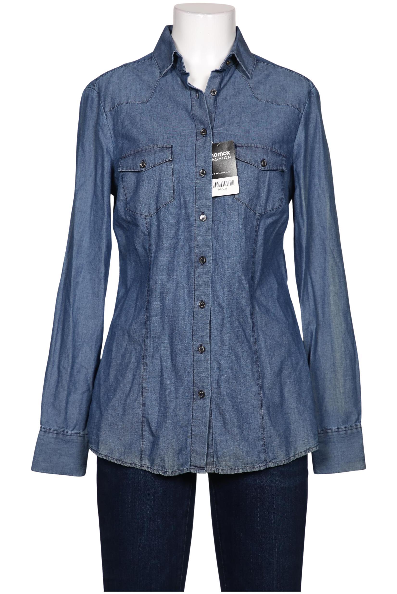 

Massimo Dutti Damen Bluse, blau, Gr. 40