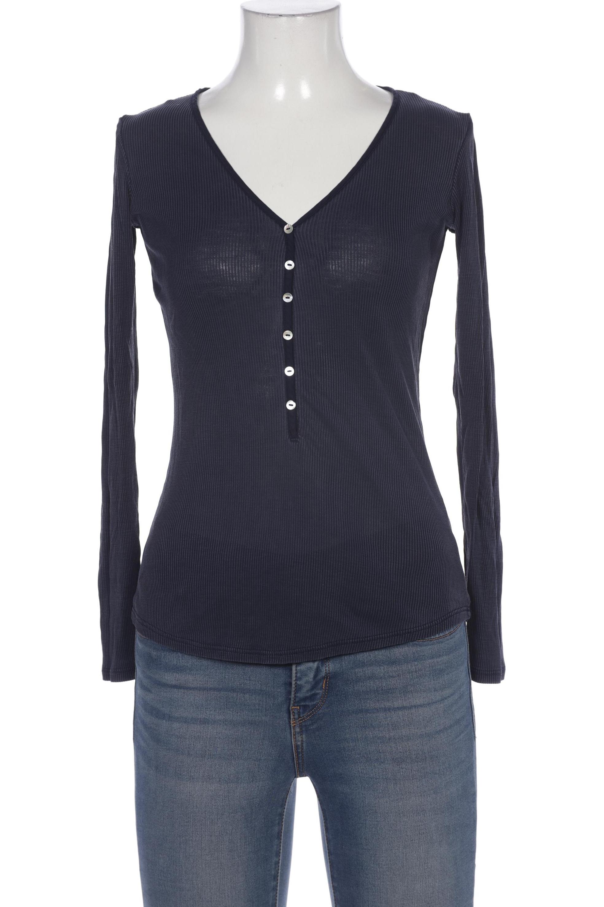 

Massimo Dutti Damen Langarmshirt, marineblau