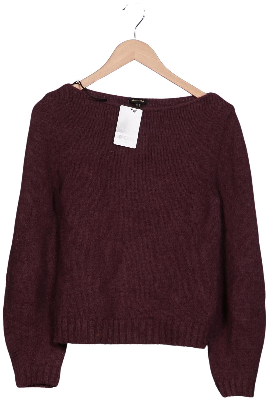 

Massimo Dutti Damen Pullover, bordeaux, Gr. 36